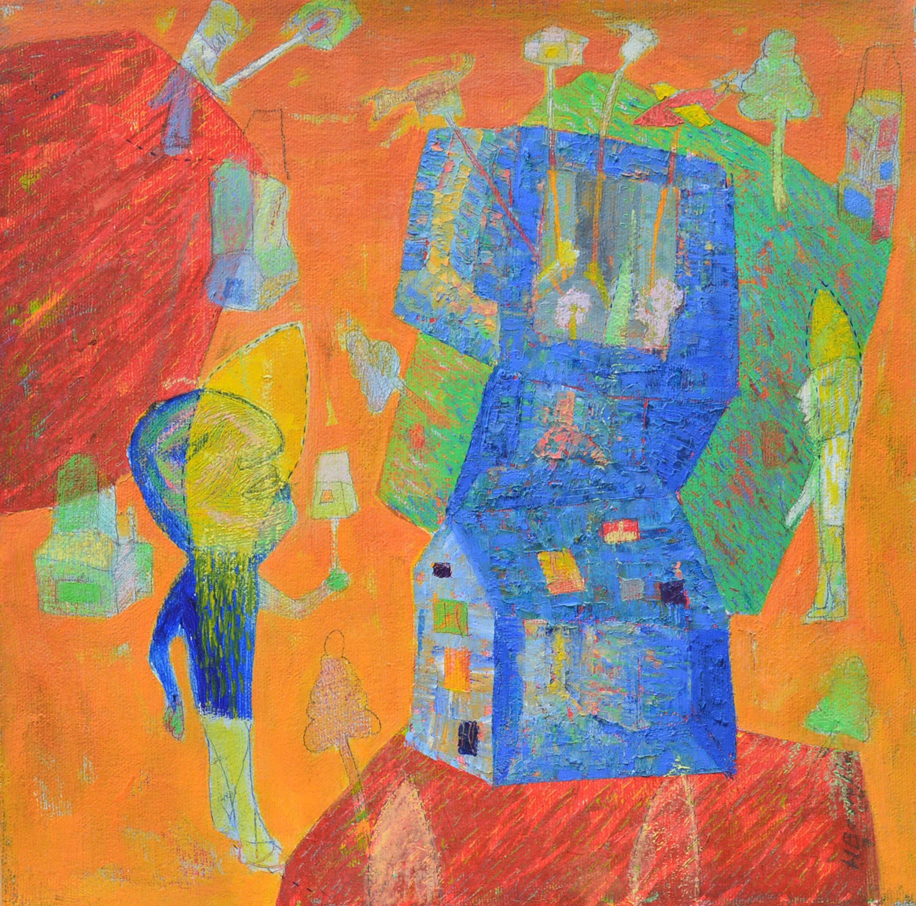 Visitor
Óleo sobre lienzo 30  x 30 cm