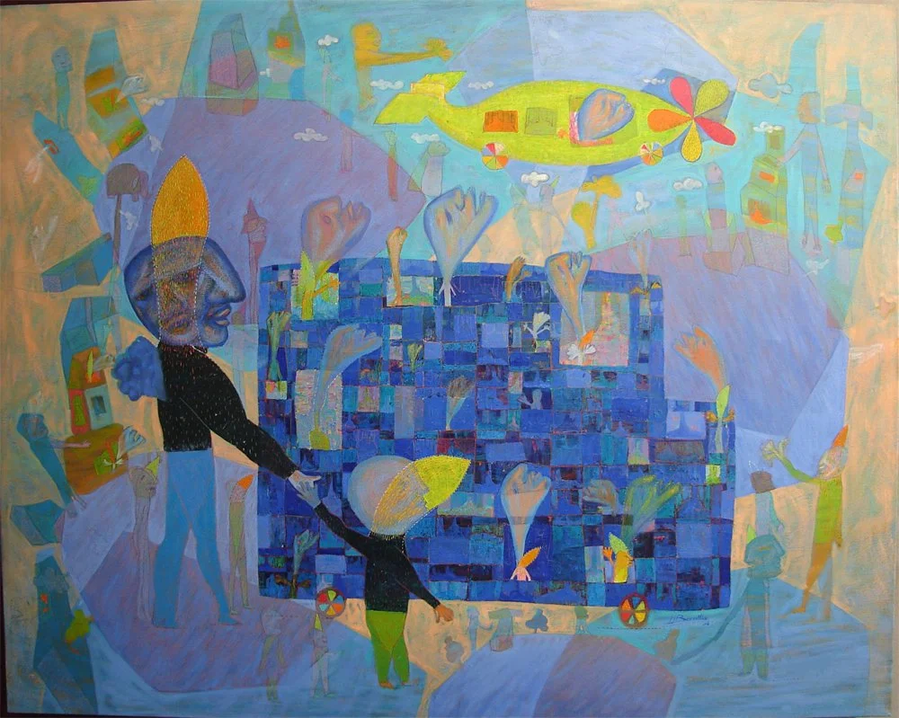 The departure, 2006. Oil on canvas size: 140_x170 cm (55x66in)