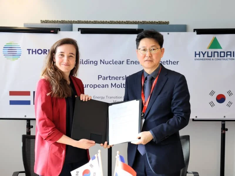 Thorizon and Hyundai Engineering &amp; Construction sign strategic cooperation on molten salt reactor development and commercialization