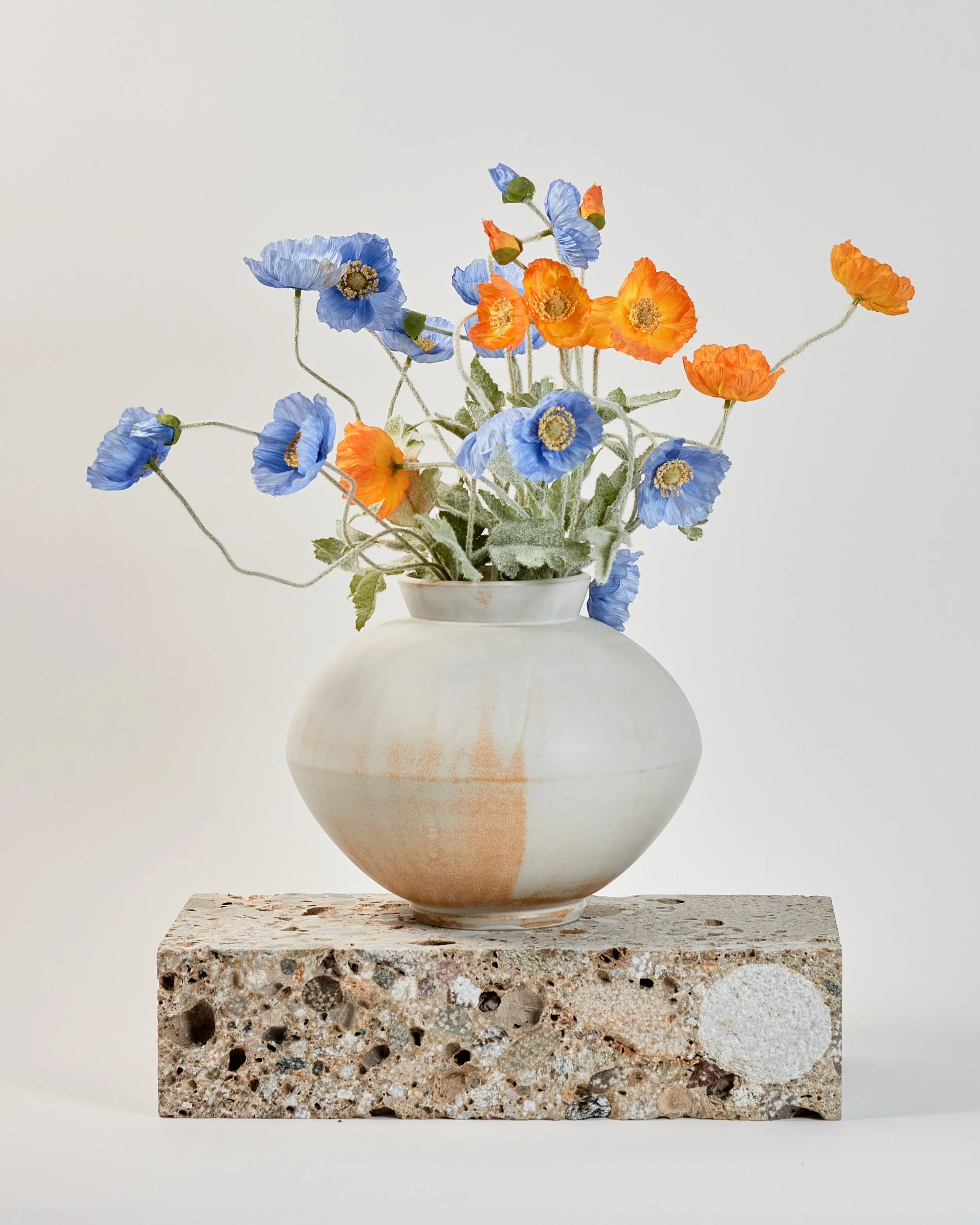 Moderne Moonjar Vase Form II - gedrehte Vase