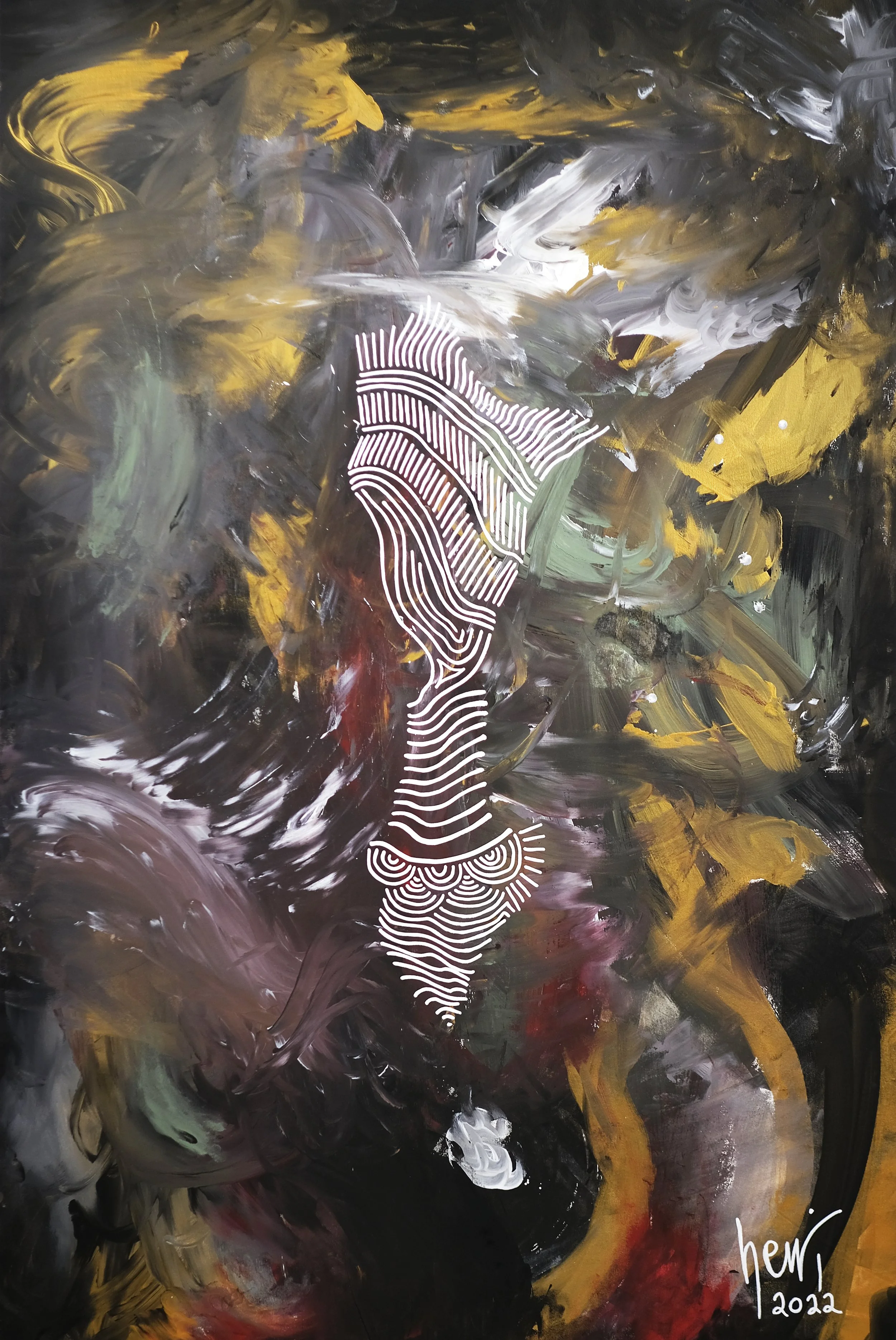 Desert king | 100cm x 150cm | 2022 | Acrylic on canvas | UNAVAILABLE