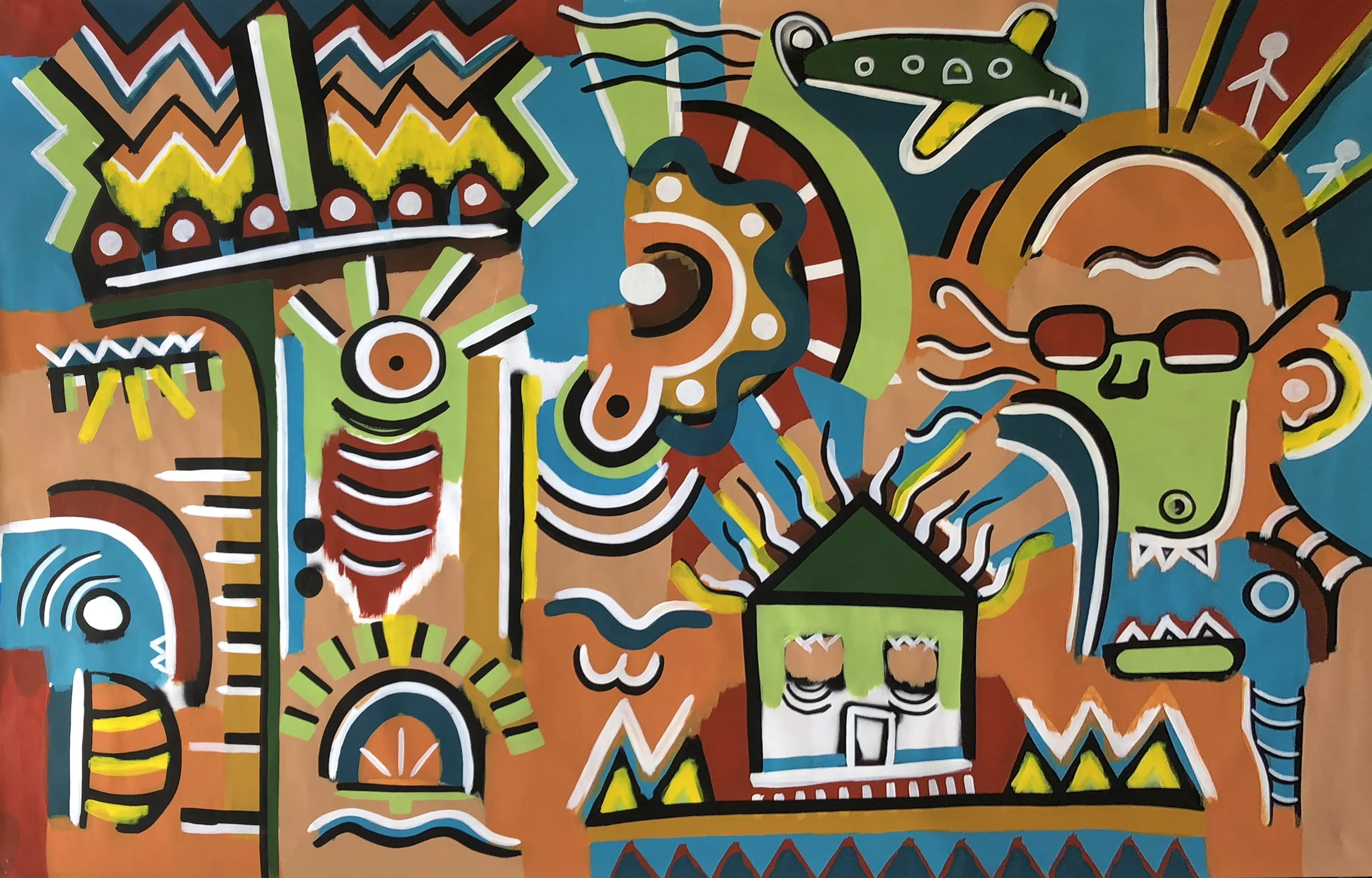 The inner child | 240cm x 154cm | 2020 | Acrylic on canvas | AVAILABLE