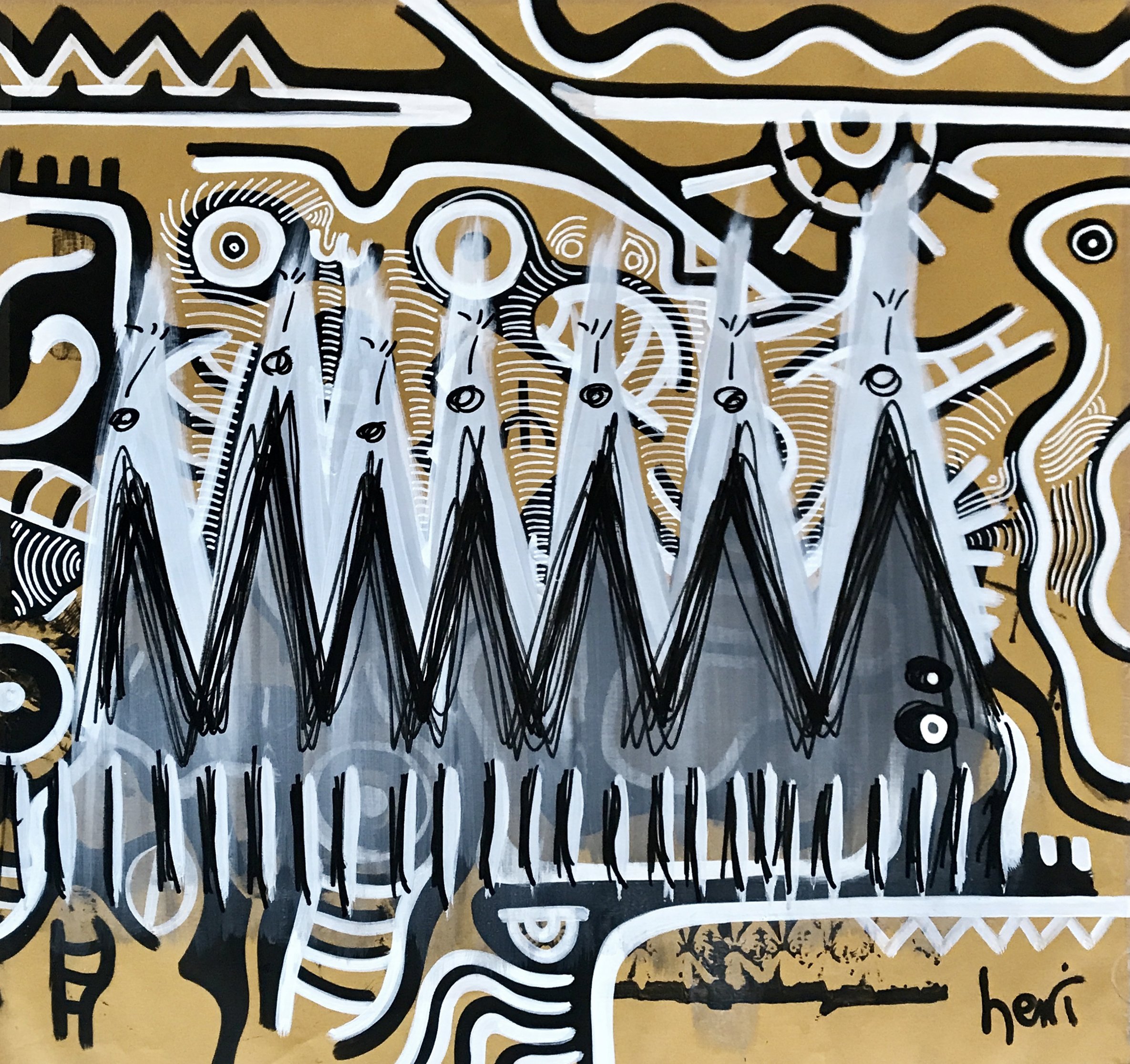 Niko | 101cm x 95cm | 2020 | Acrylic on canvas | UNAVAILABLE