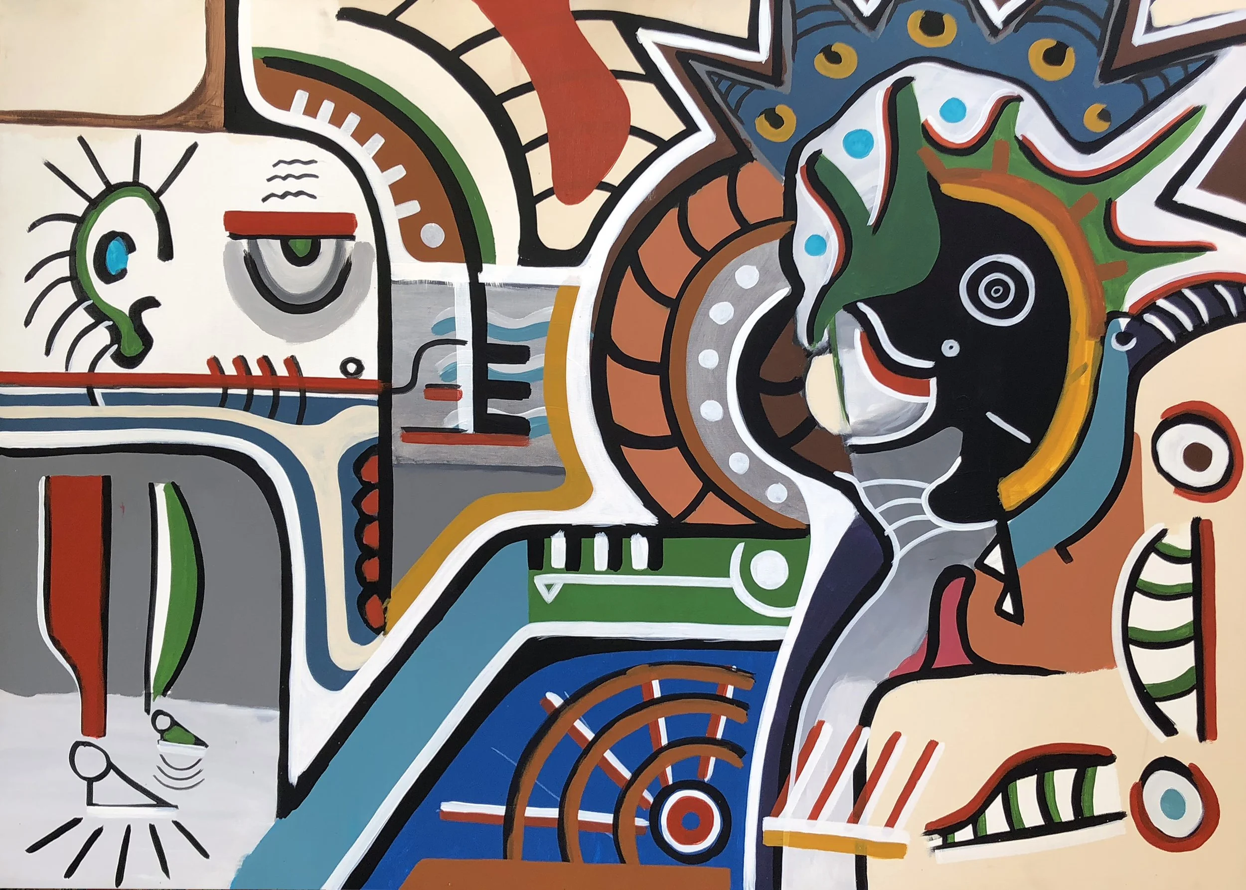 The breakup game | 140cm x 100cm | 2020 | Acrylic on canvas | UNAVAILABLE