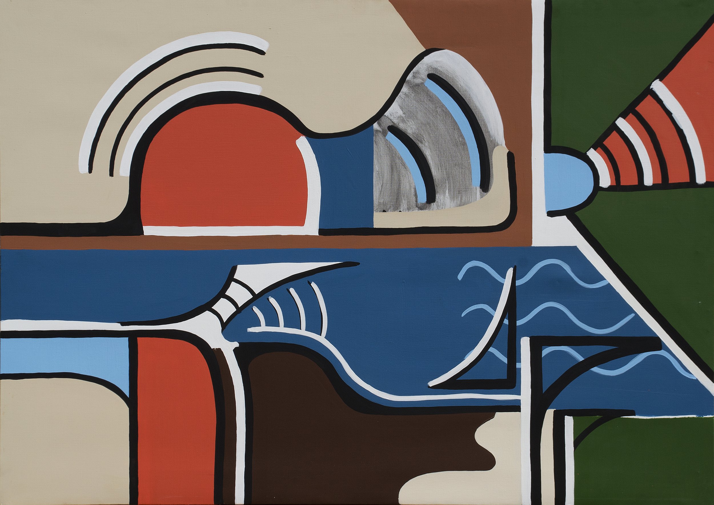 Overthinking 12 - Journey beyond the sunrise | 140cm x 100cm | 2018 | Acrylic on canvas | UNAVAILABLE