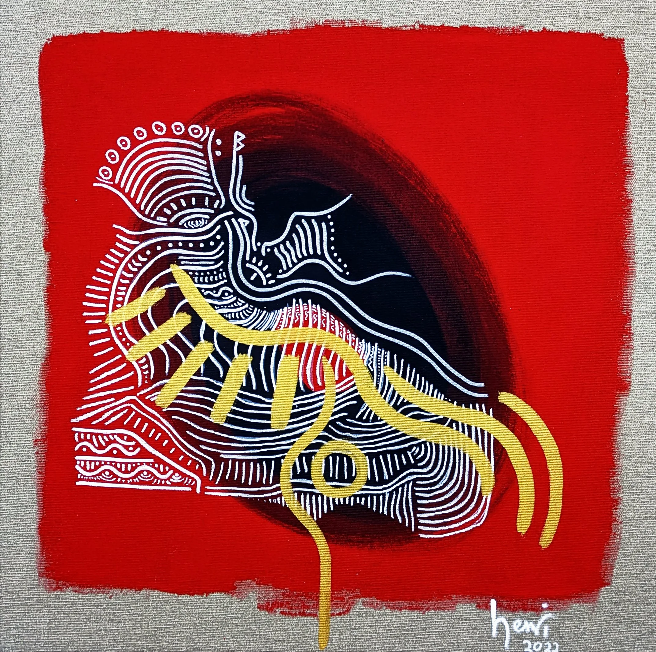 Empress | 48cm x 48cm | 2022 | Acrylic on canvas | UNAVAILABLE