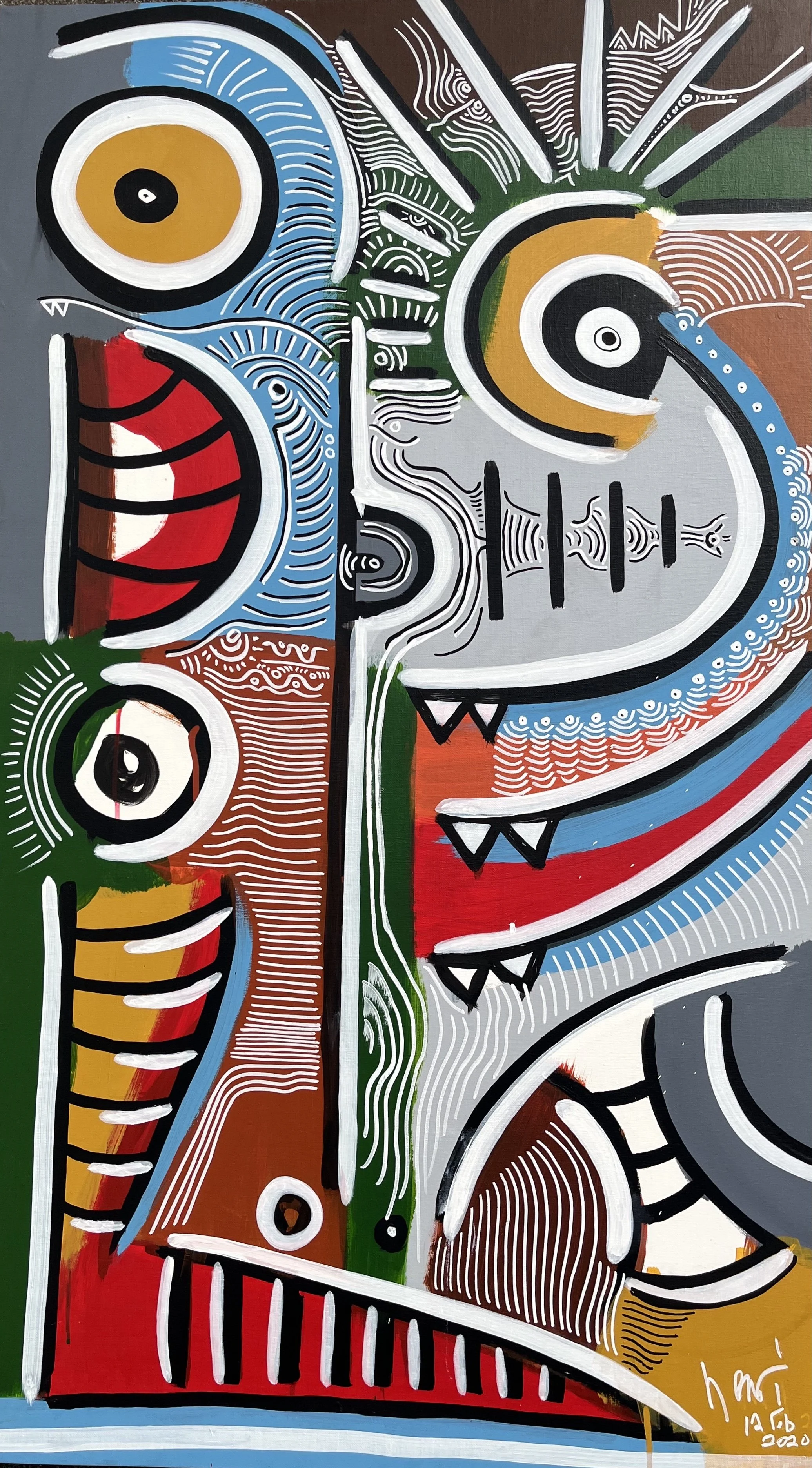 Adrian | 70cm x 100cm | 2020 | Acrylic on canvas | UNAVAILABLE