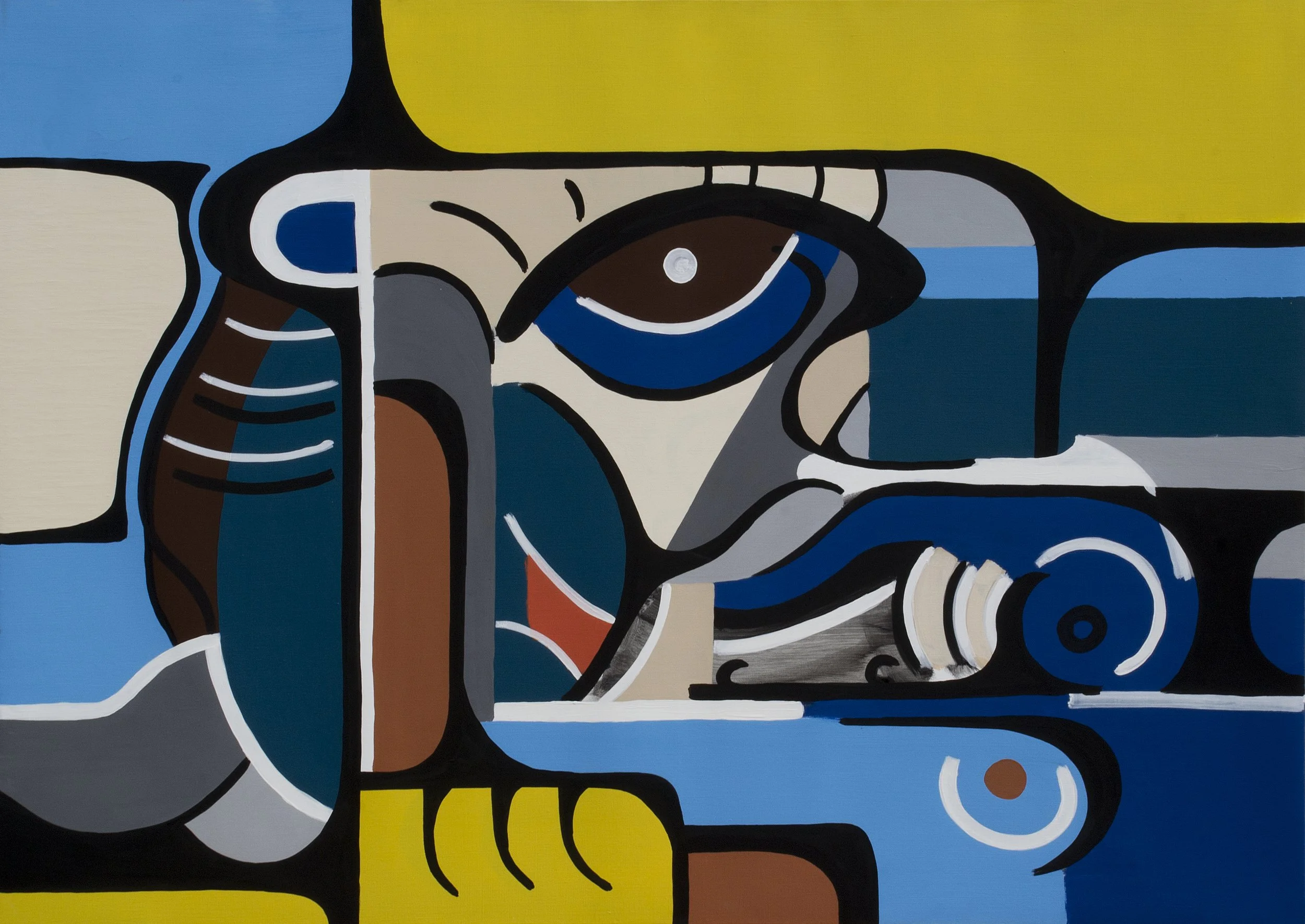 Overthinking 11 - Berber woman | 140cm x 100cm | 2018 | Acrylic on canvas | UNAVAILABLE