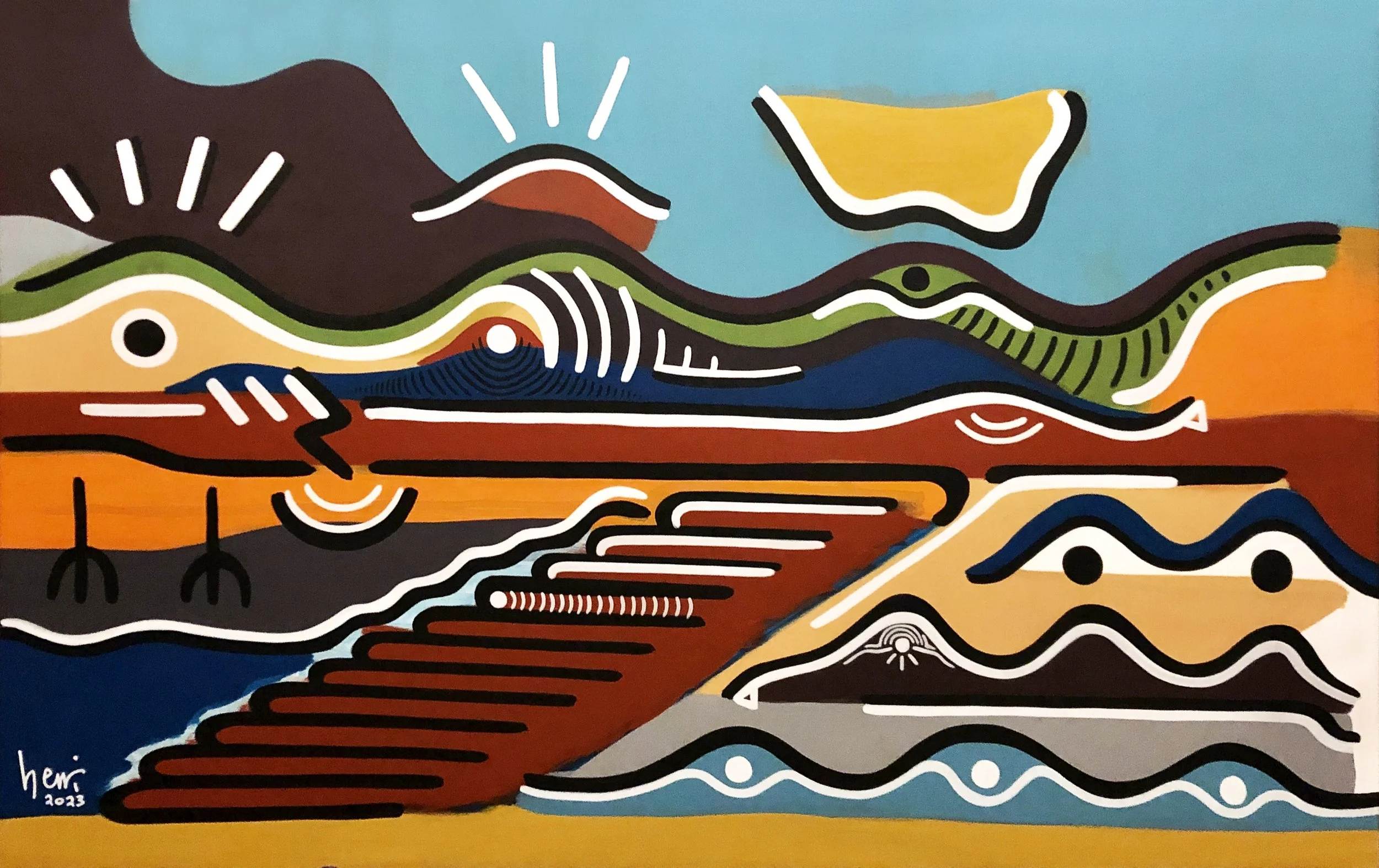 A coming | 150cm x 100cm | Acrylic on canvas | 2023 | UNAVAILABLE