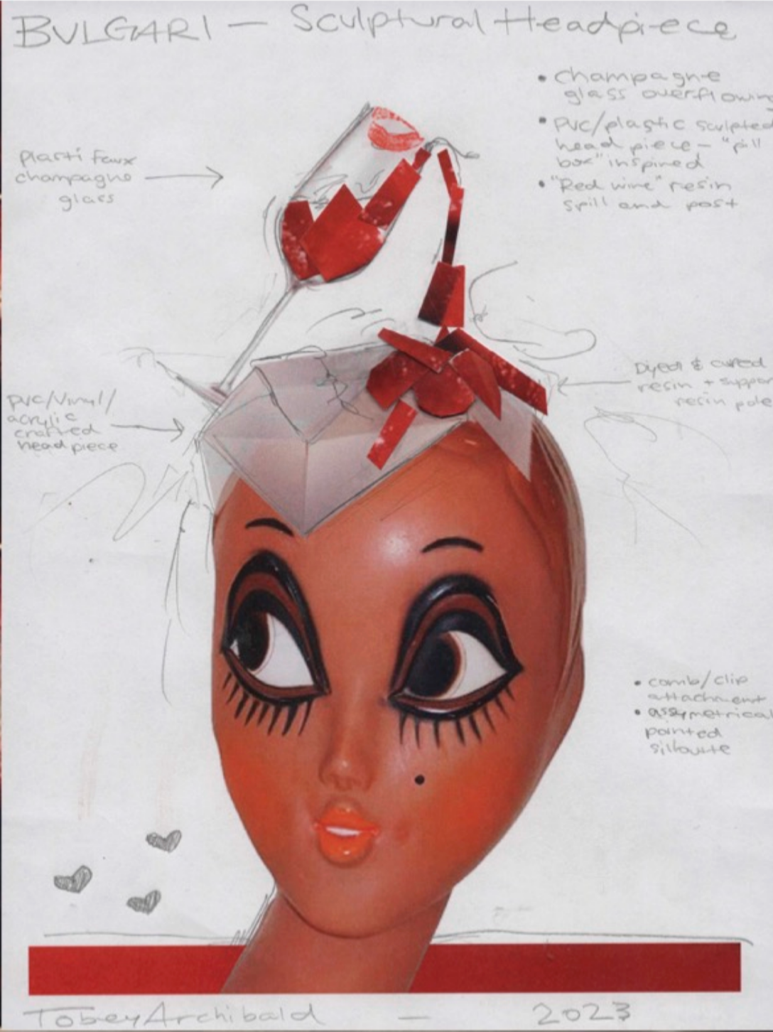 Millinery Design for BVLGARI 