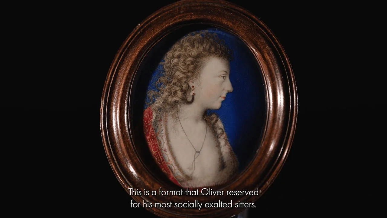 A Rare Profile Portrait Miniature by Isaac Oliver