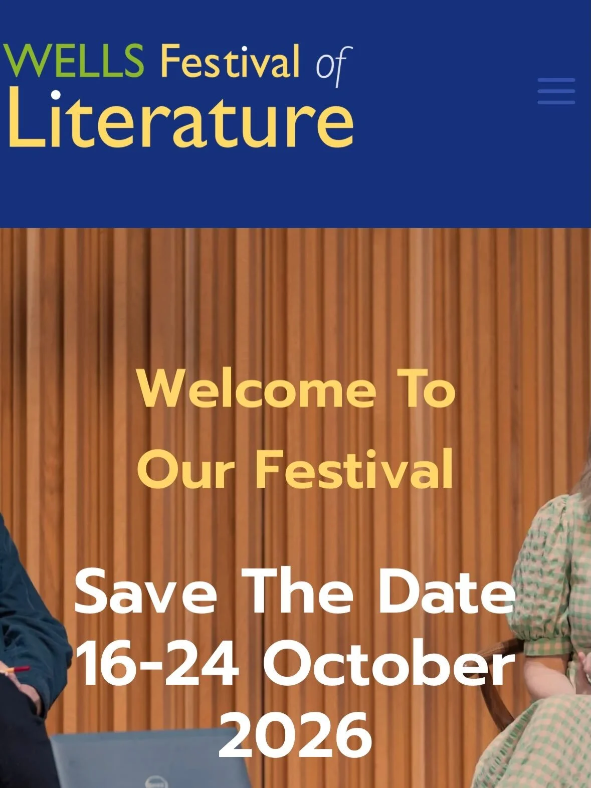Priority booking for the 2026 @wellsfestivalofliterature opens next week and the full programme is now available online at https://wellsfestivalofliterature.org.uk

I will be talking about Holbein on Tuesday, 20th October, at 2pm, preceded by a Liter