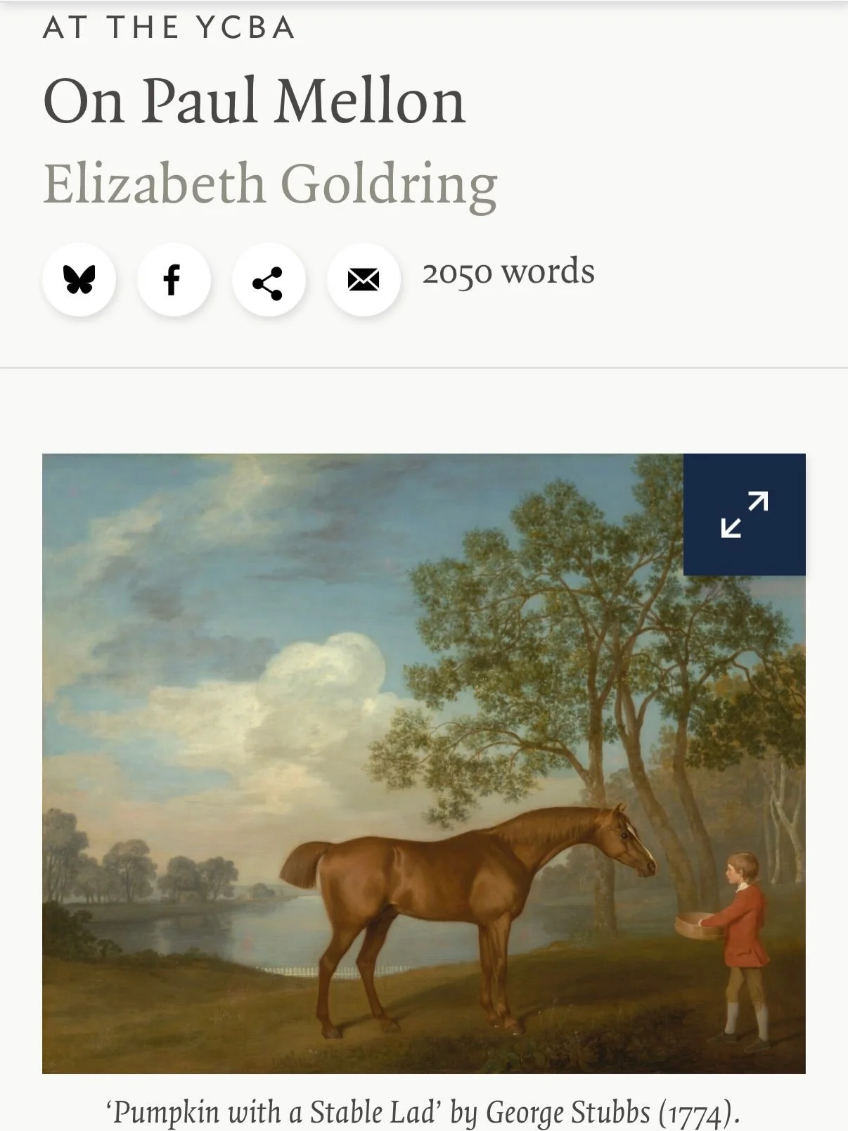 So delighted to have had the opportunity to write about one of my favourite museums - the Yale Center for British Art (@yalebritishart) - for the &lsquo;London Review of Books&rsquo;!

Swipe left for a sneak preview or, to read the piece in full, vis