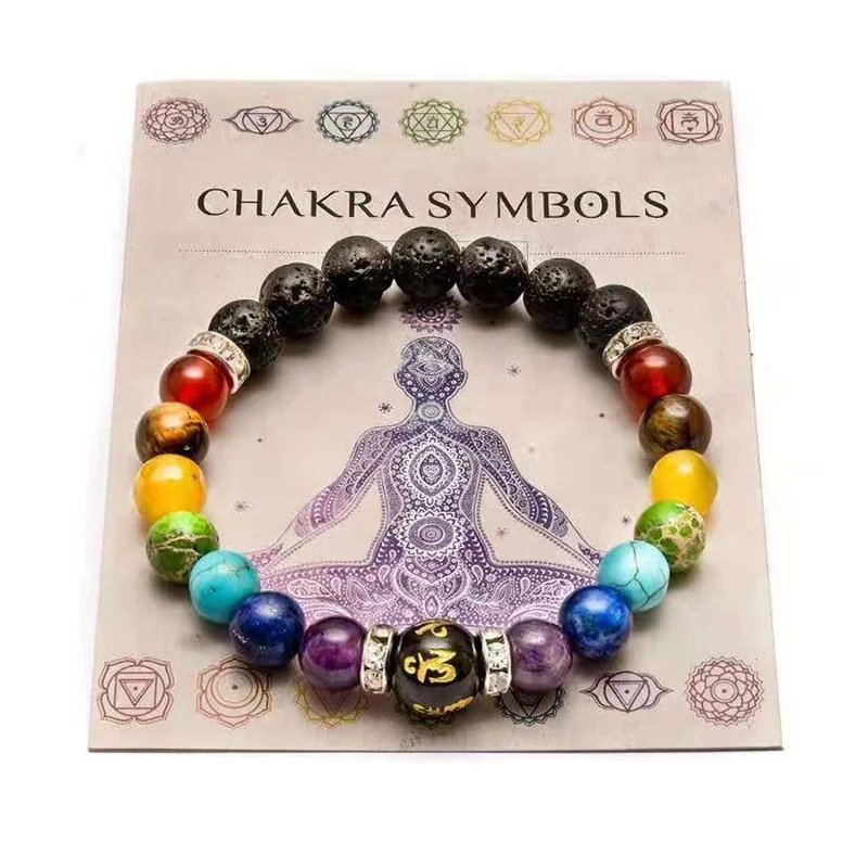 Colorful chakra beads bracelet for peace with style and beauty.