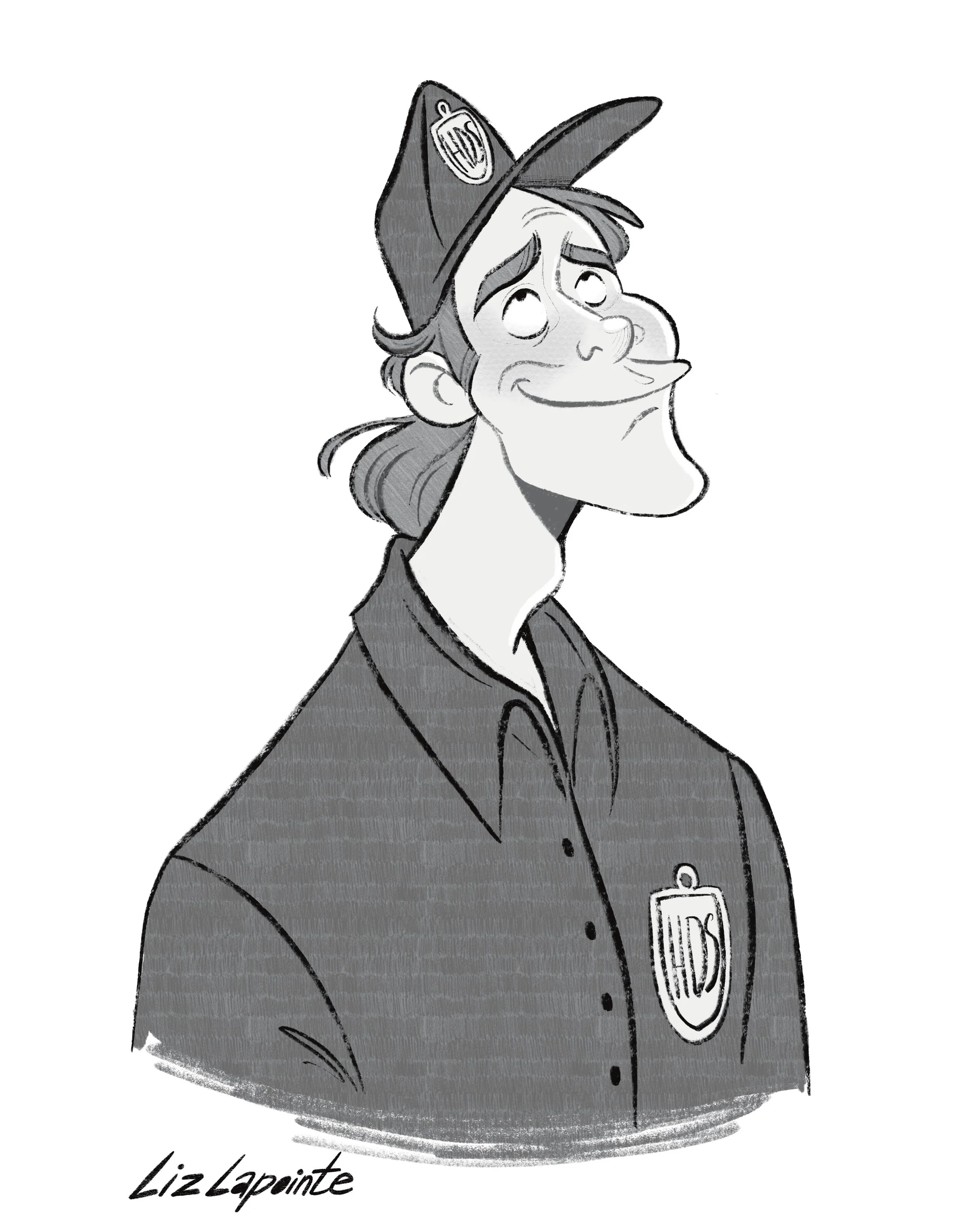 Ace Ventura stylized illustration for a work assignement
