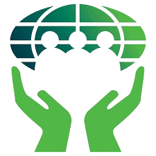 Illustration of two hands holding a shield with a family inside, representing protection and care.