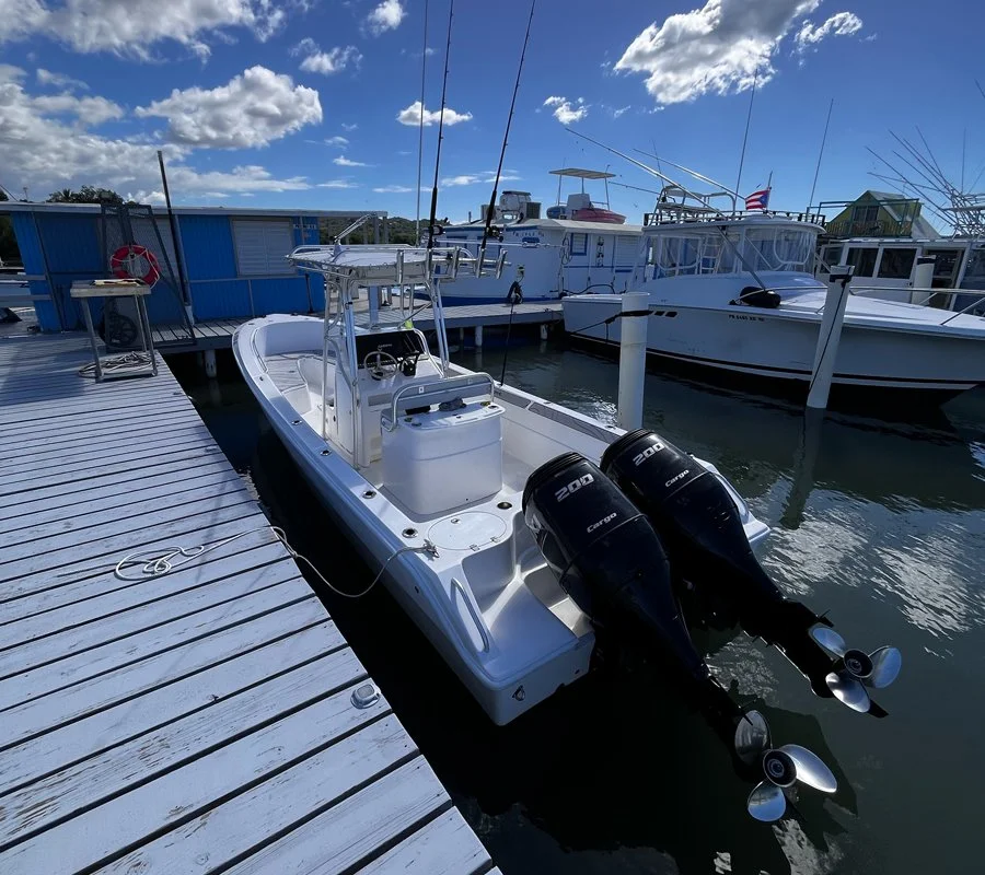 Puerto Rico offshore fishing charter boat.