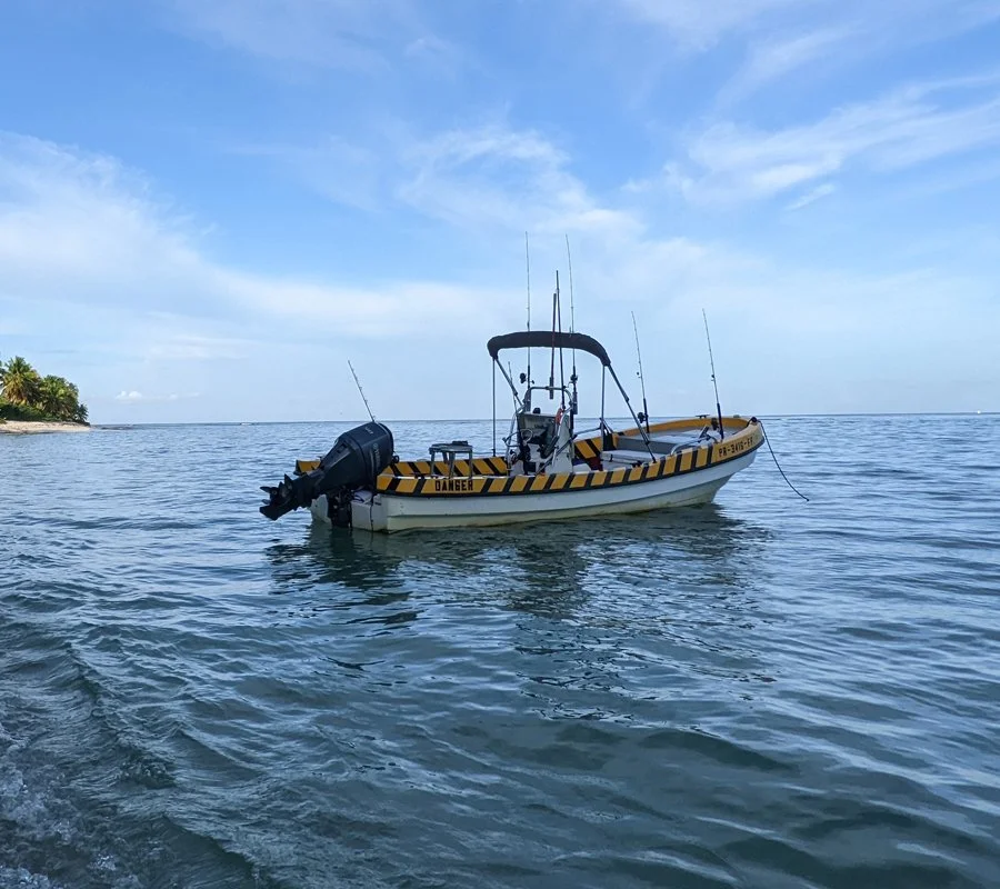 Puerto Rico inshore fishing charter boat.