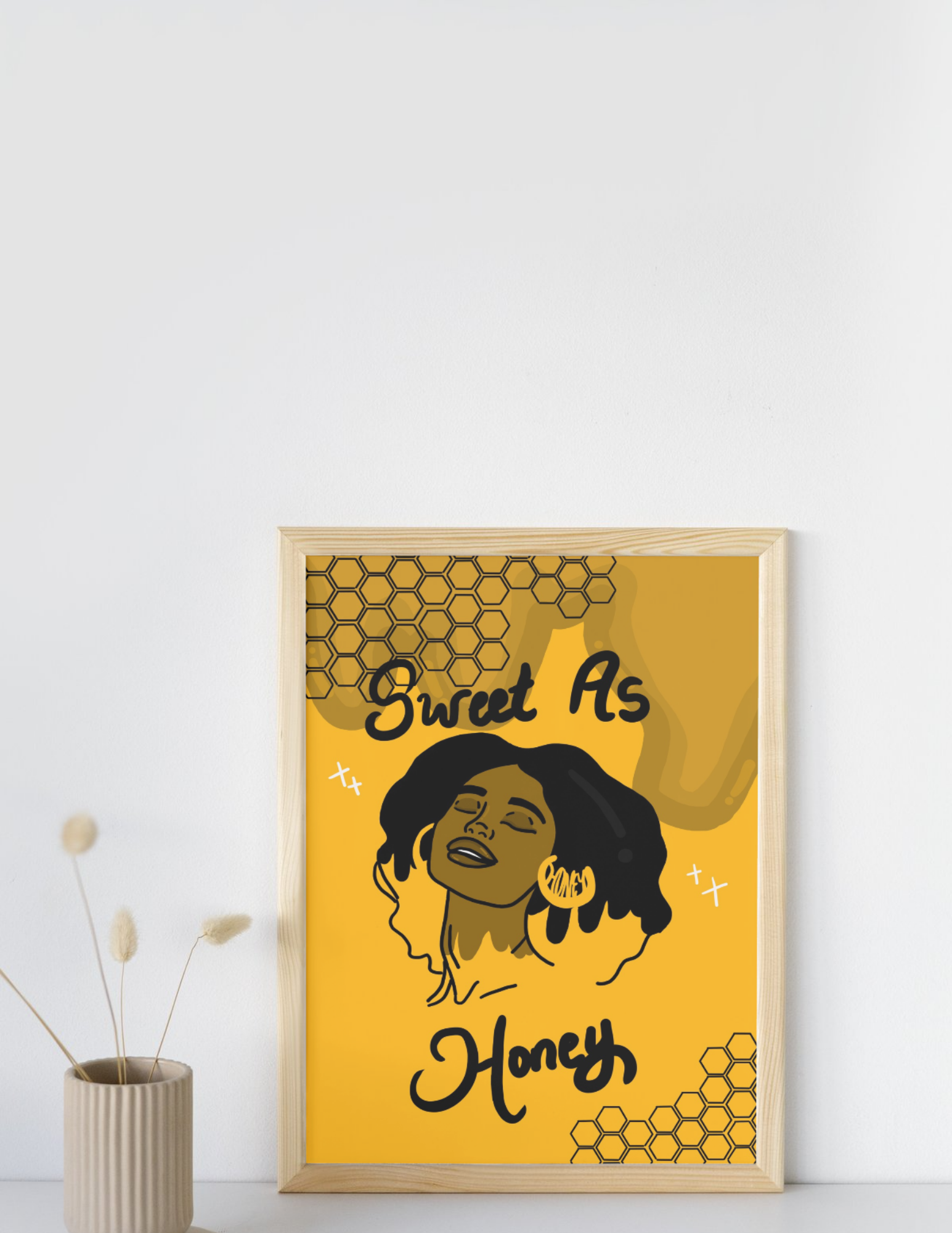 Sweet As Honey Art Print | 8.5 x 11 inches