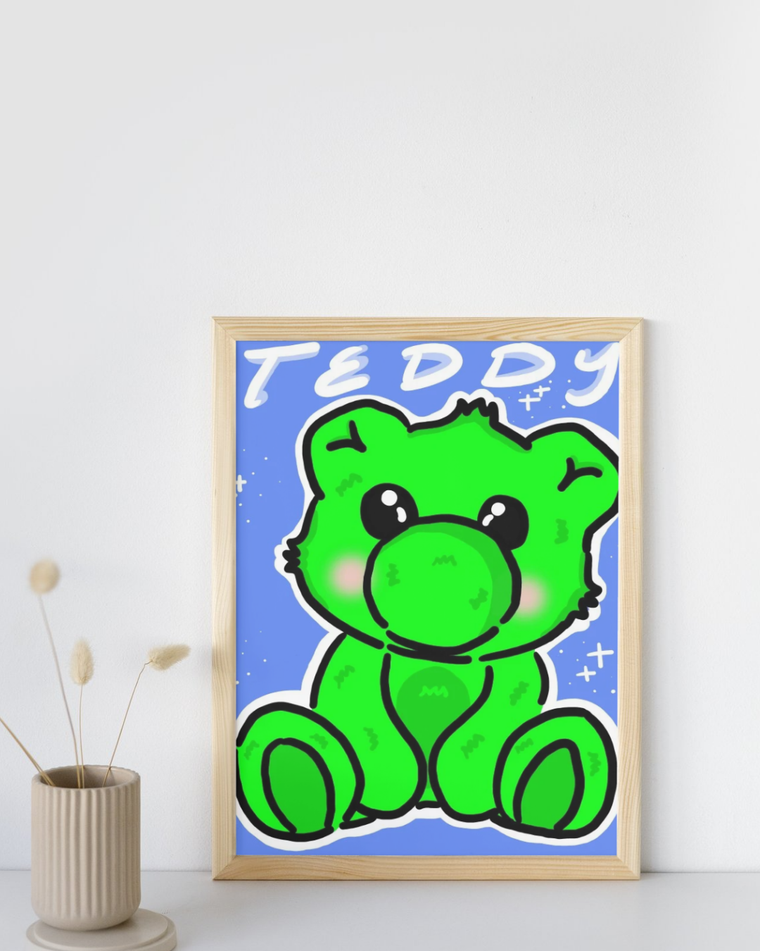 Teddy Art Print | 8.5 x 11 inches