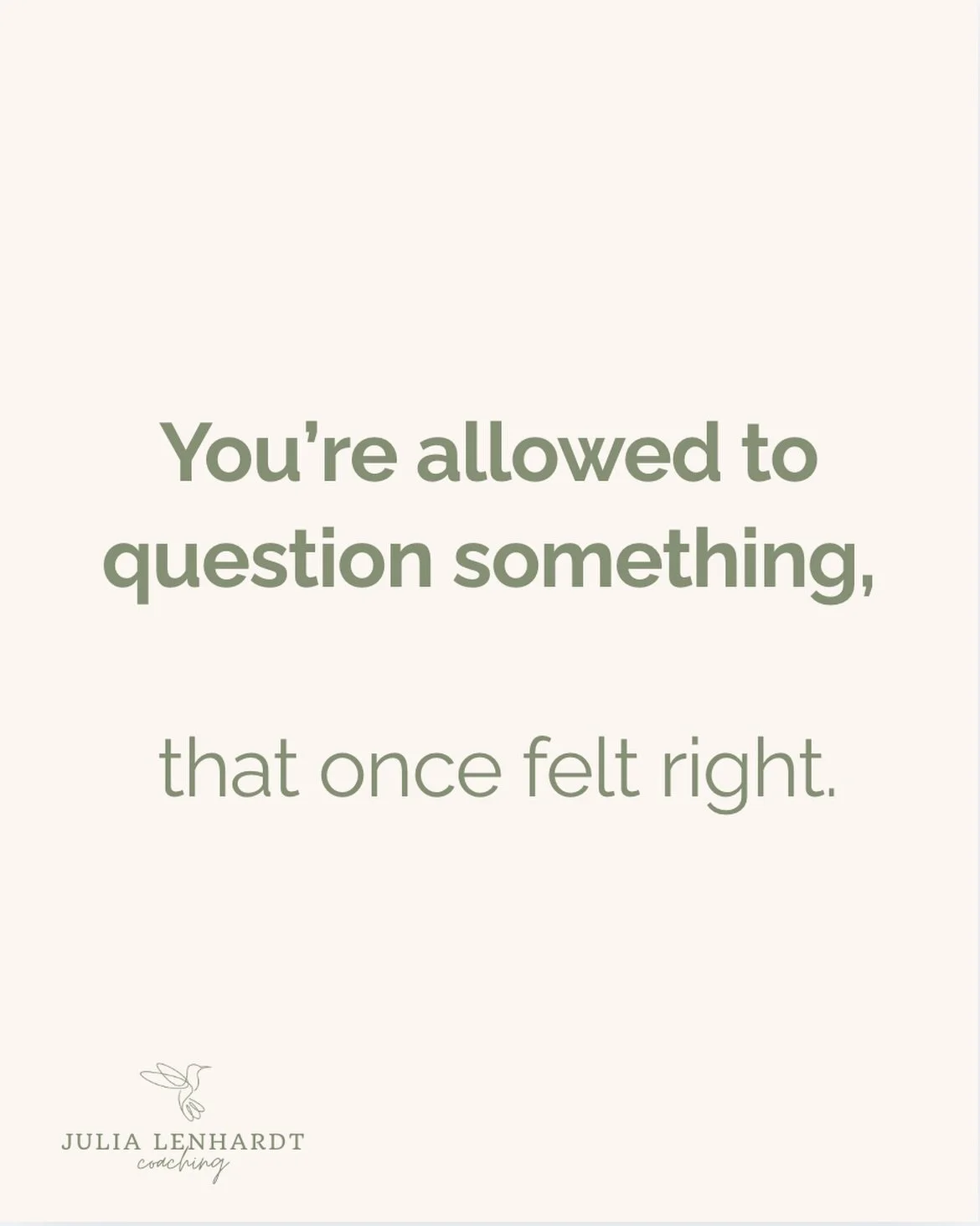 There&rsquo;s a version of you that chose this path for a reason.
And there&rsquo;s a version of you now
who is questioning if it still fits.
Both can be true.
Questioning doesn&rsquo;t mean you&rsquo;re ungrateful.
It means you&rsquo;re paying atten