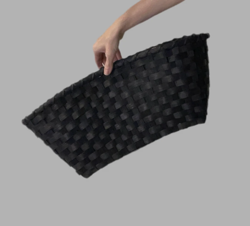 Underwater Weaving: Crescent Clutch, Medium, Midnight