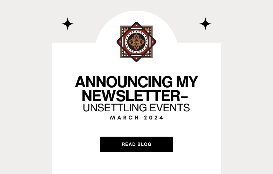 Announcing my newsletter - Unsettling Events