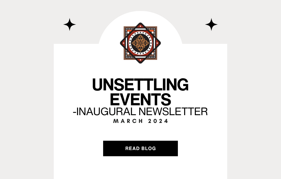 Unsettling Events by John Na'em Snobar - Inaugural Newsletter