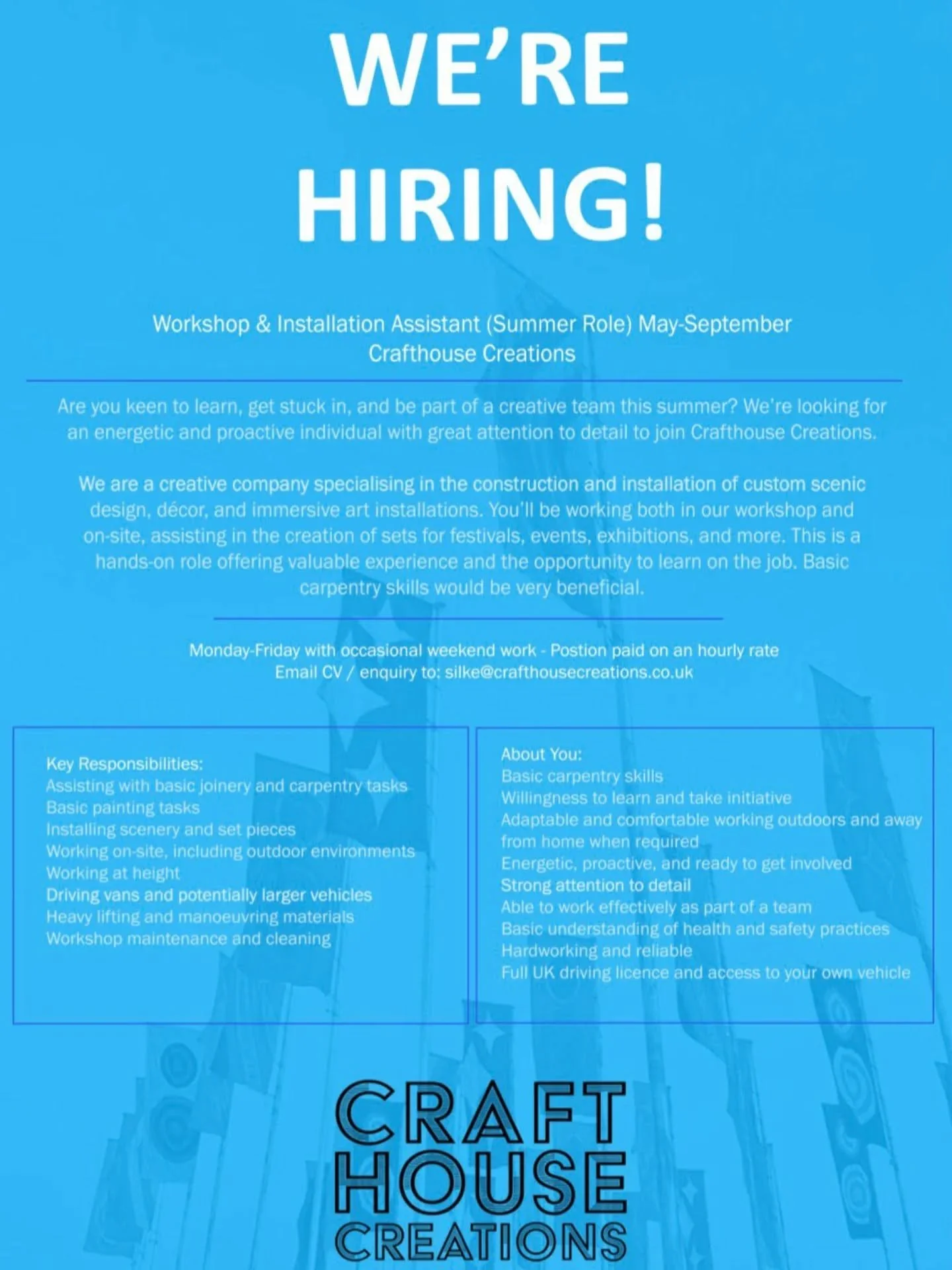 Get in touch if you want to work with us this summer ☀️ 

#festivaldesign 
#eventproduction 
#eventdecor 
#eventinstallation 
#creativeindustry