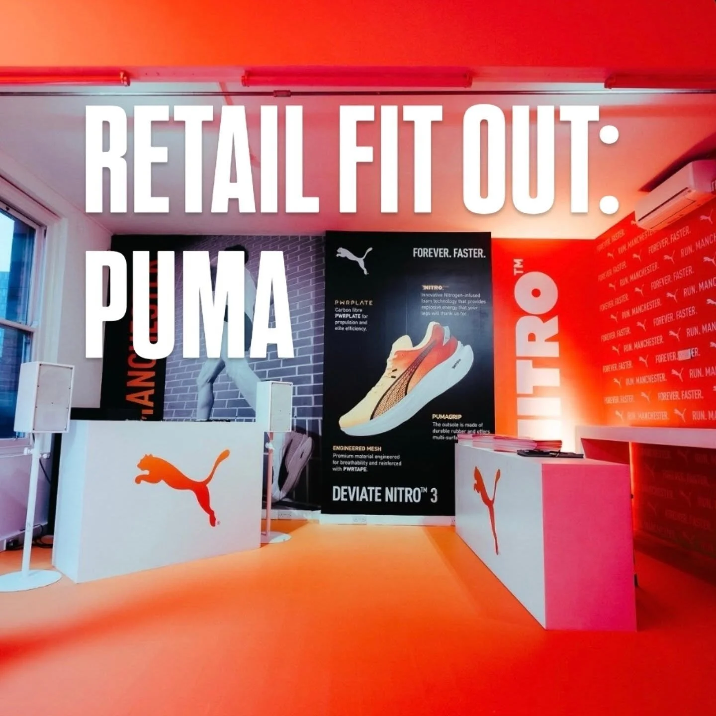 Proud to have delivered the fit-out for RUN PUMA HOUSE in Manchester.
Swipe through to see the finished space open to the public and packed out for the Manchester Half Marathon weekend.
From the premium brand finishes to the high-traffic layout, our 