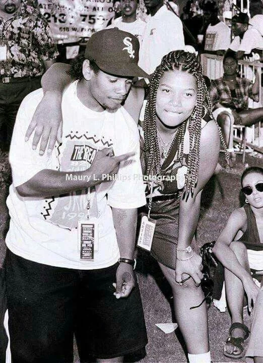 Eazy-E & Queen Latifah In The Early 90's.jpg