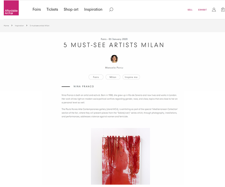 Affordable Art Fair: ’5 must-see artists in Milan.’