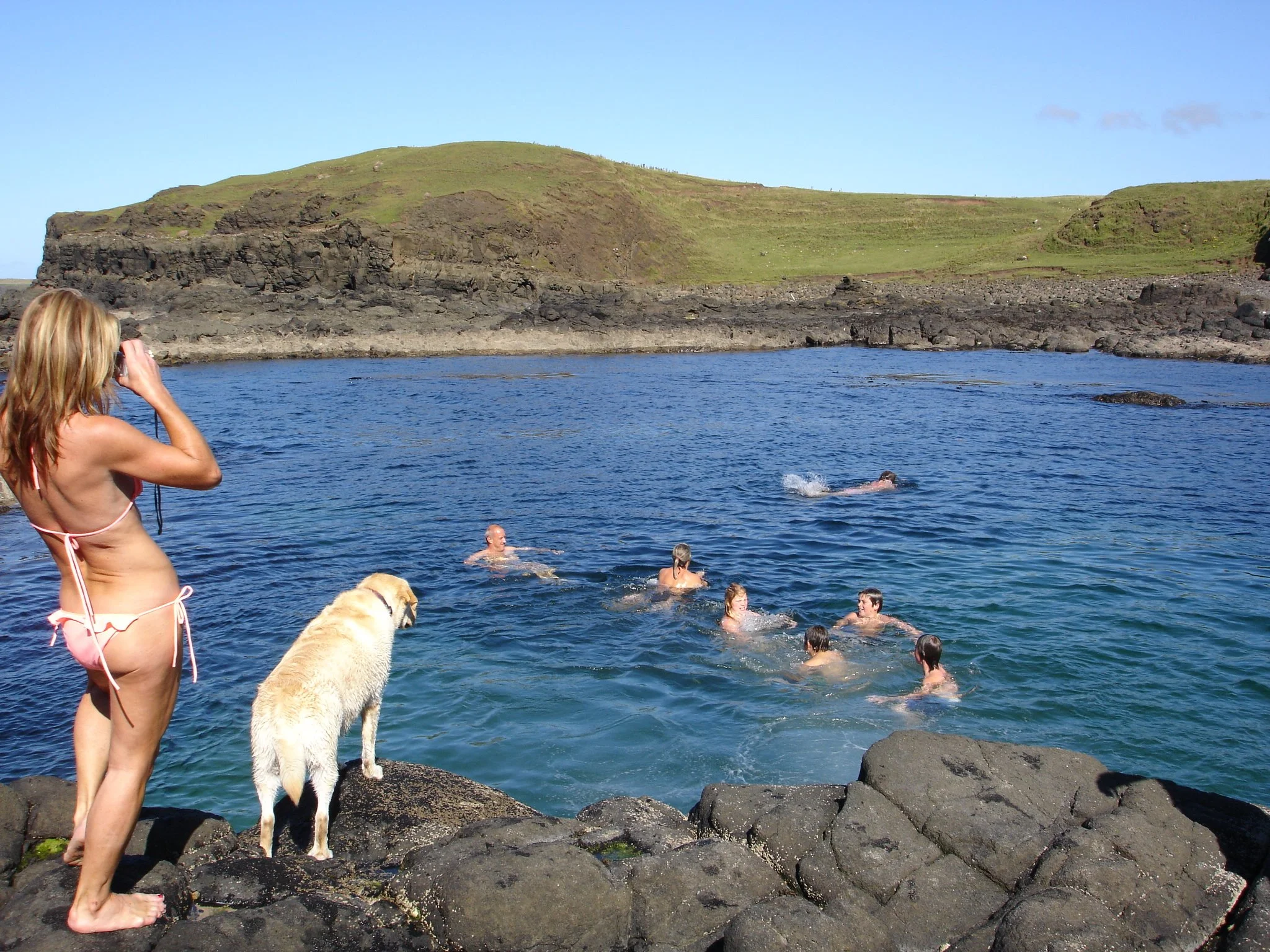 Swimming off Rocks.JPG