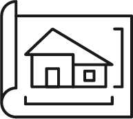 Line drawing of a blueprint representing the proposal phase