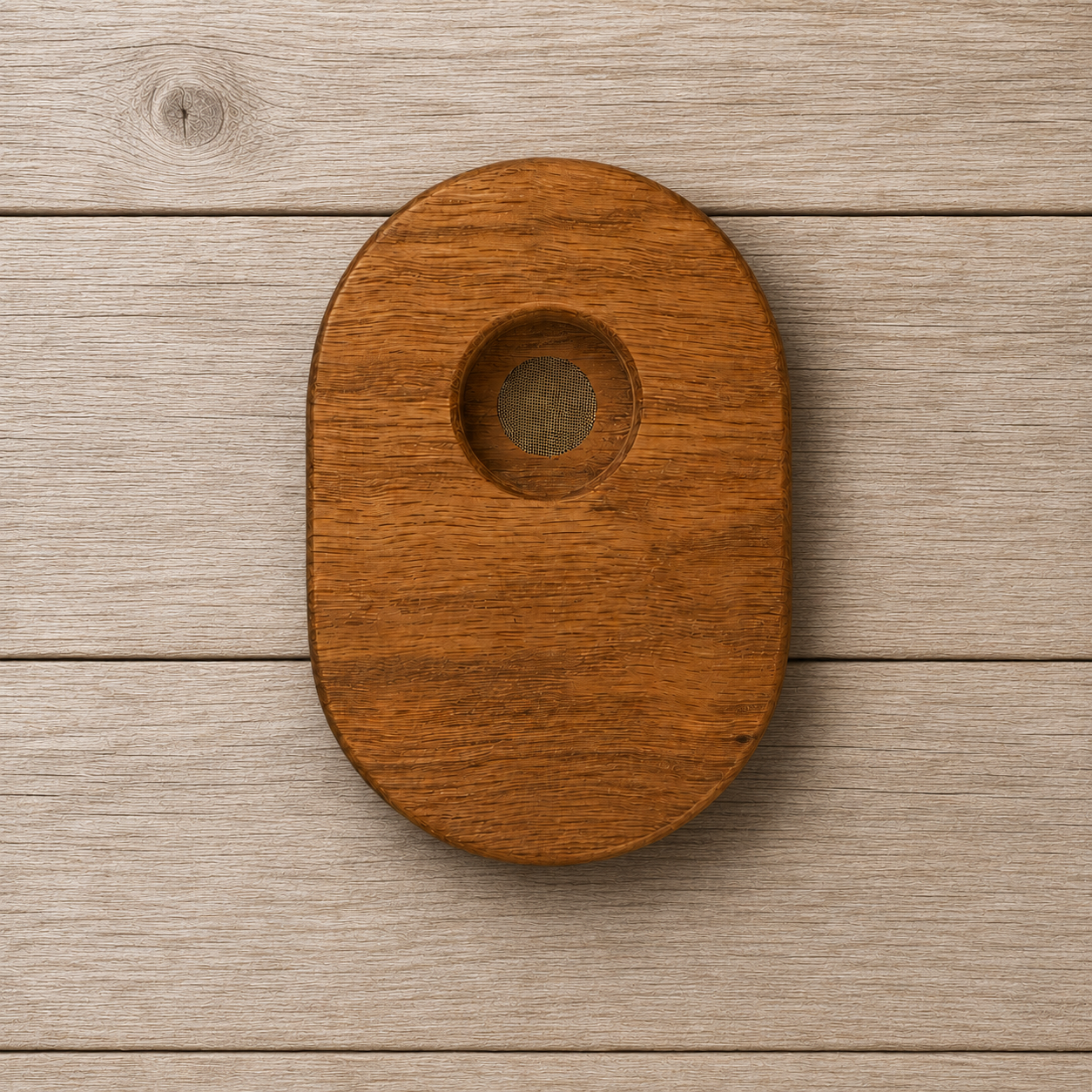 Golden oak smoker on weathered wood.png