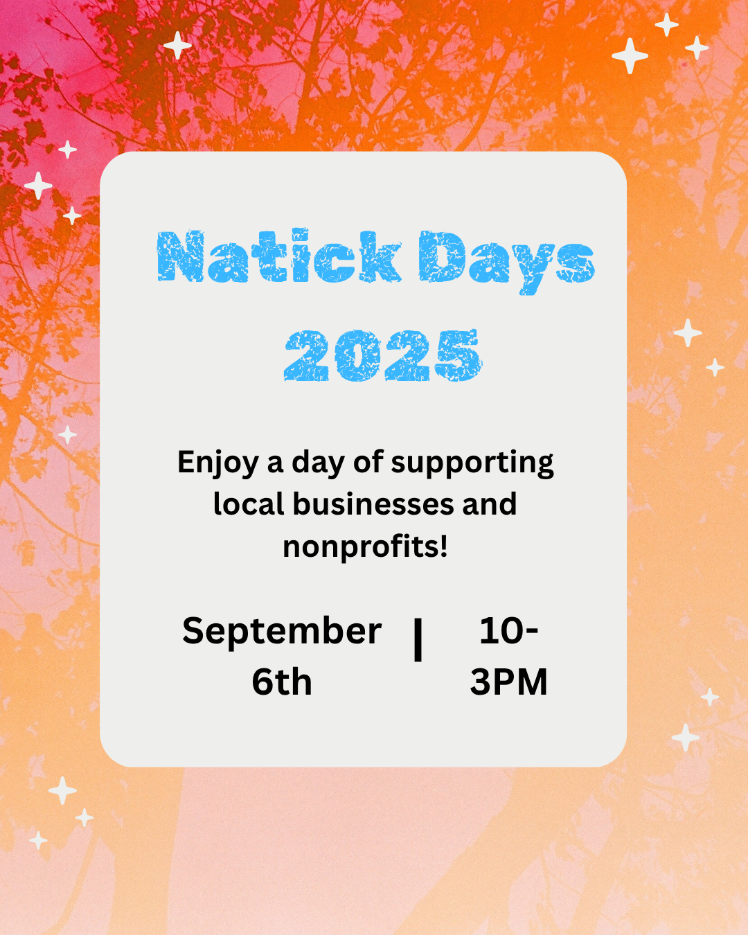 "Natick Days" Flyer, 2025