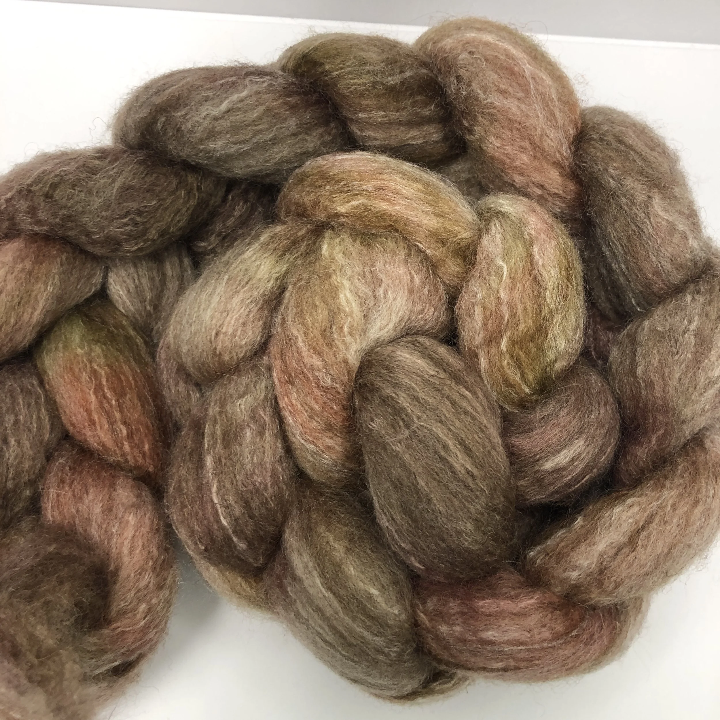 Asian Elephant 4 oz BFL/Lotus Combed Top