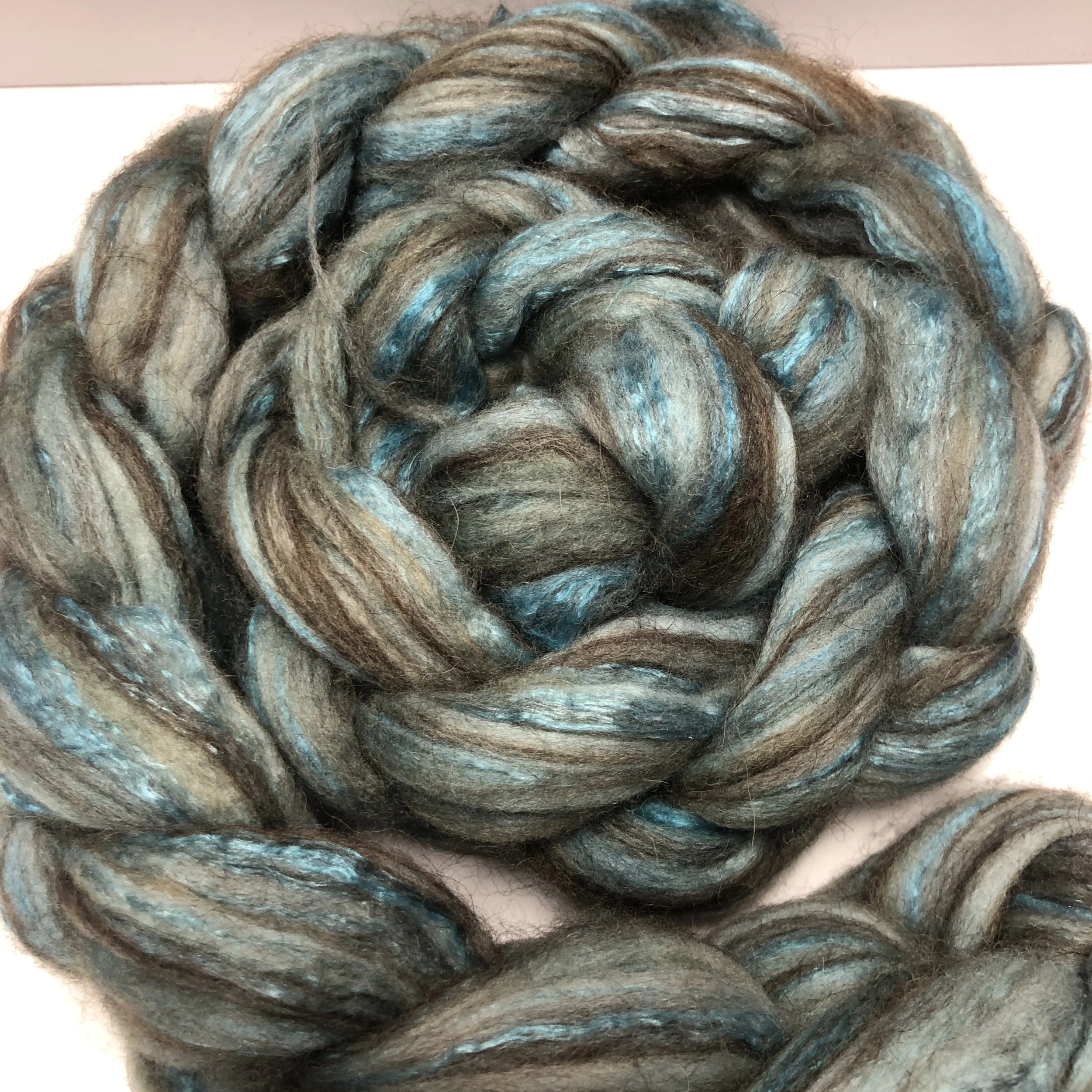 Tranquility 4 oz Merino/Camel/Alpaca/Mulberry Silk Combed Top
