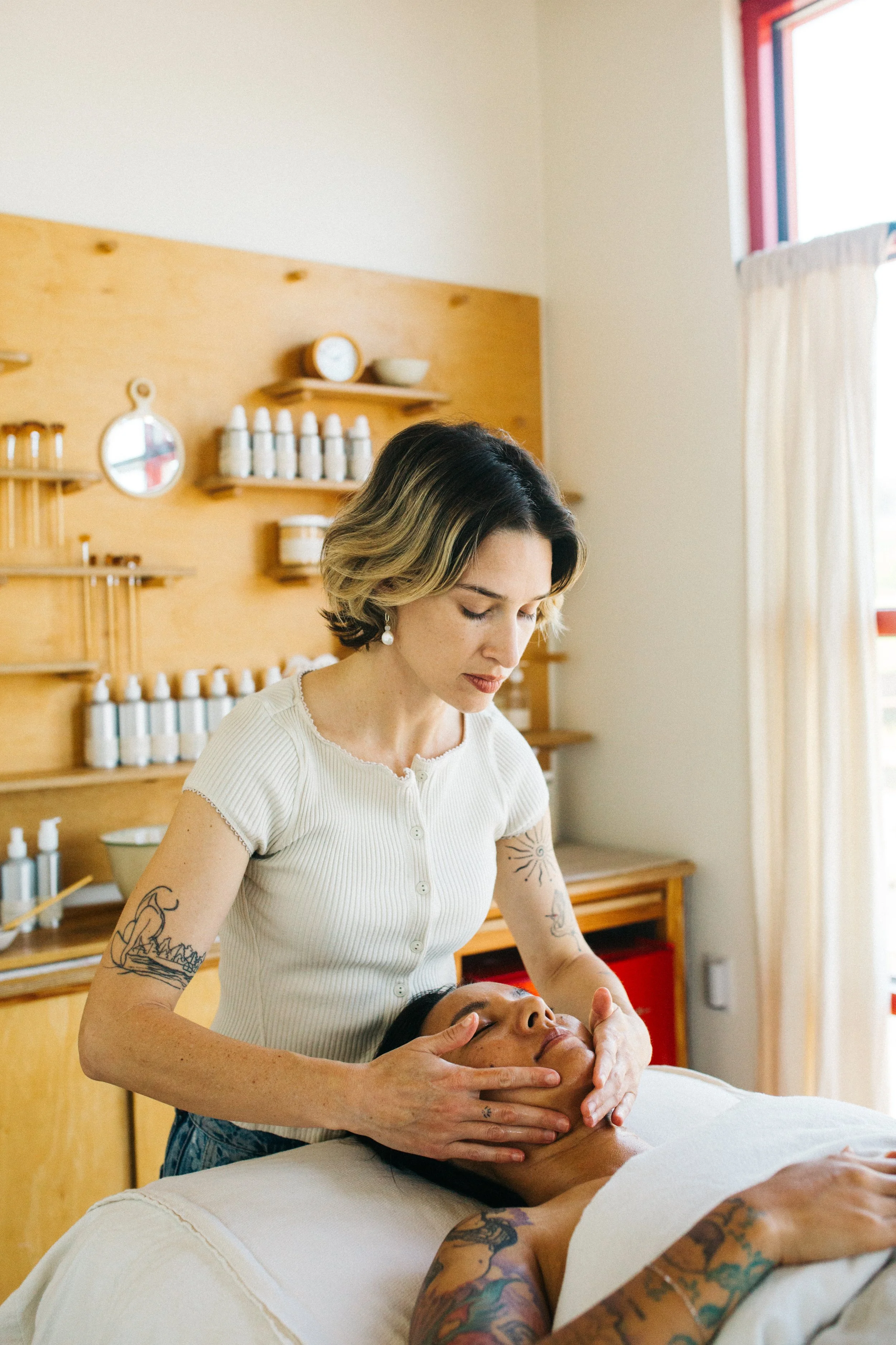 photo by jennarae, holistic facial, facial massage