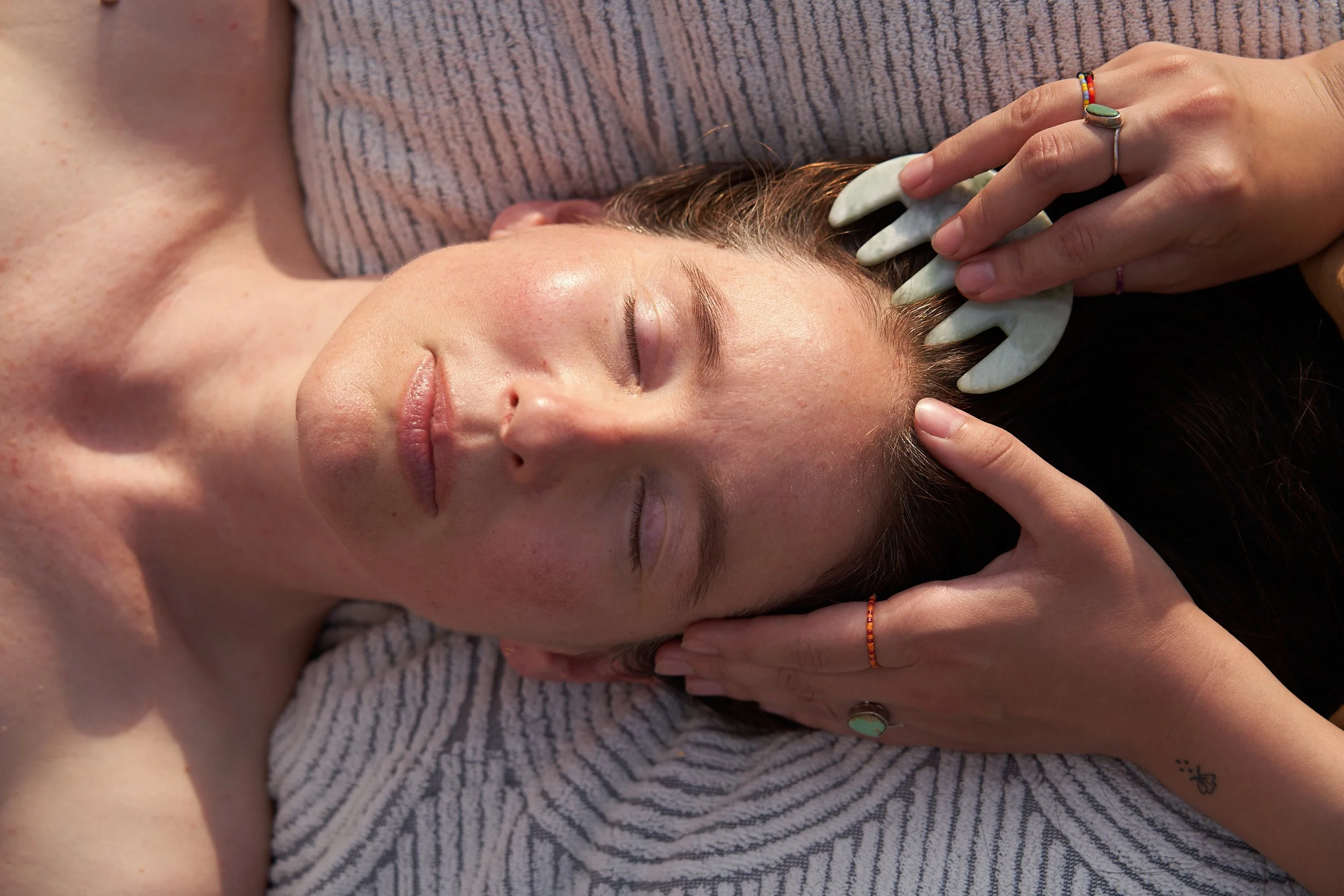 photo by NicoleCudzilo, holistic facial, facial massage, esthetician, scalp treatment