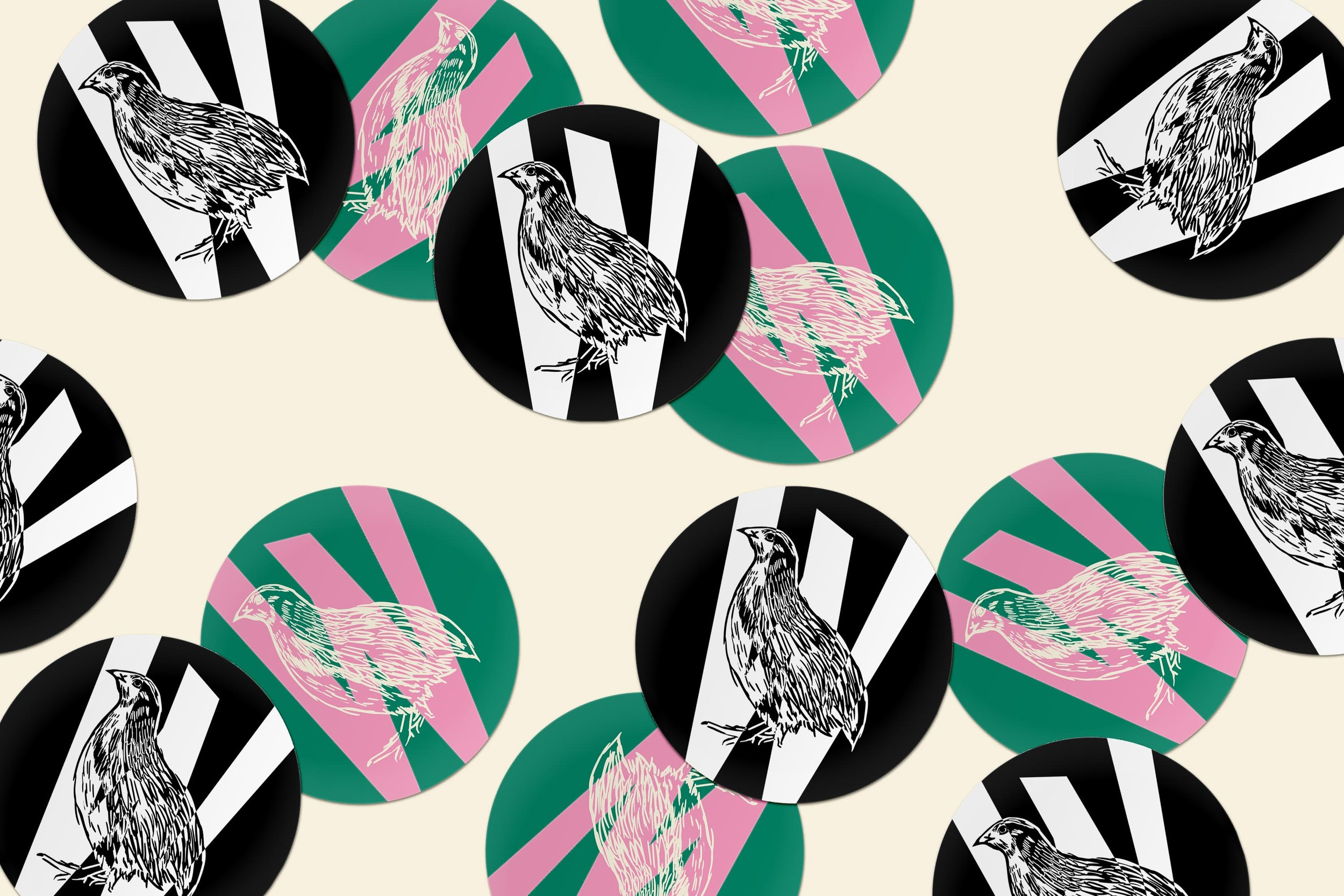 Sticker Design - Full Color & B&W