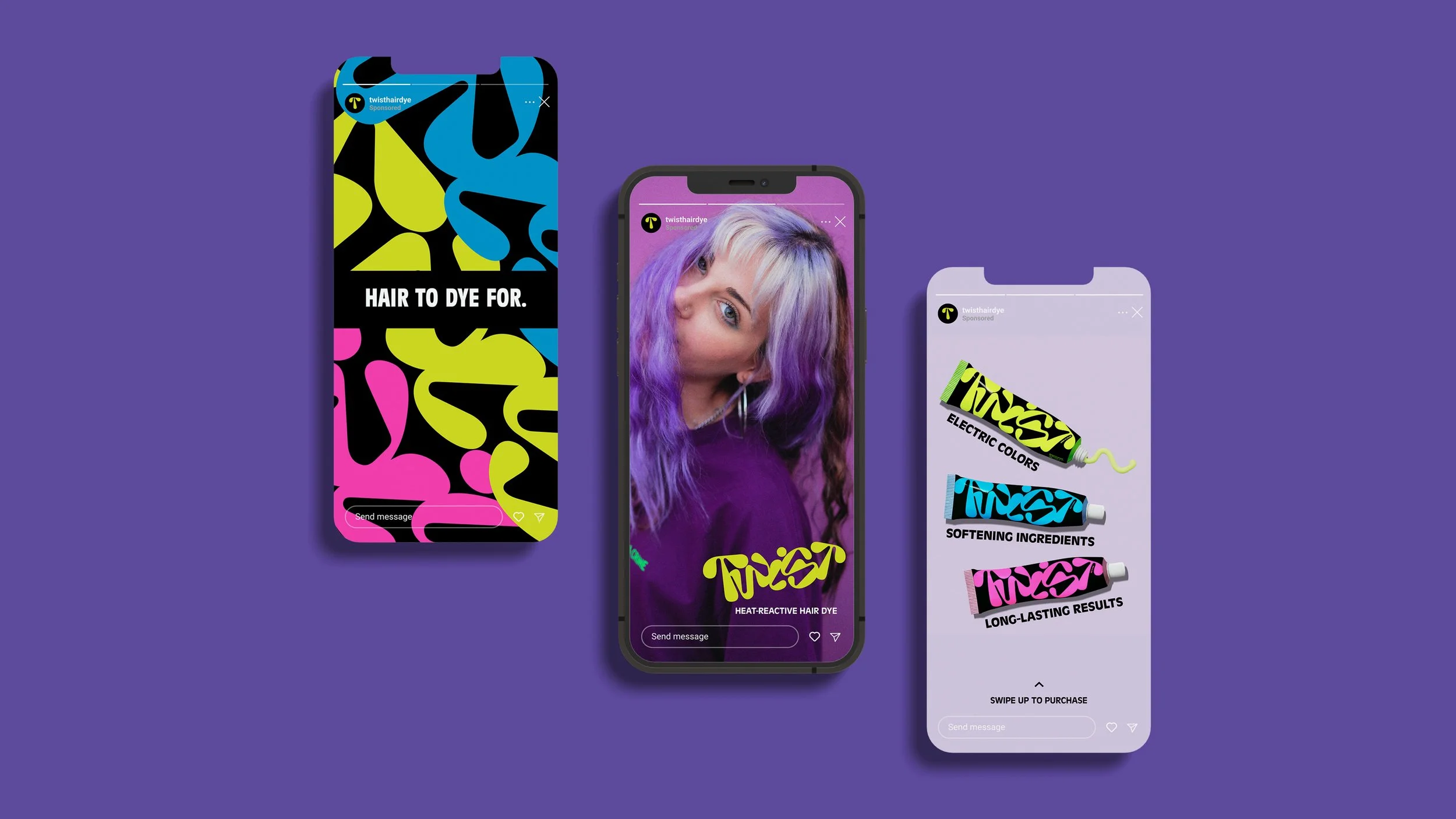 Twist Hair Dye - Social Media Sponsored Posts