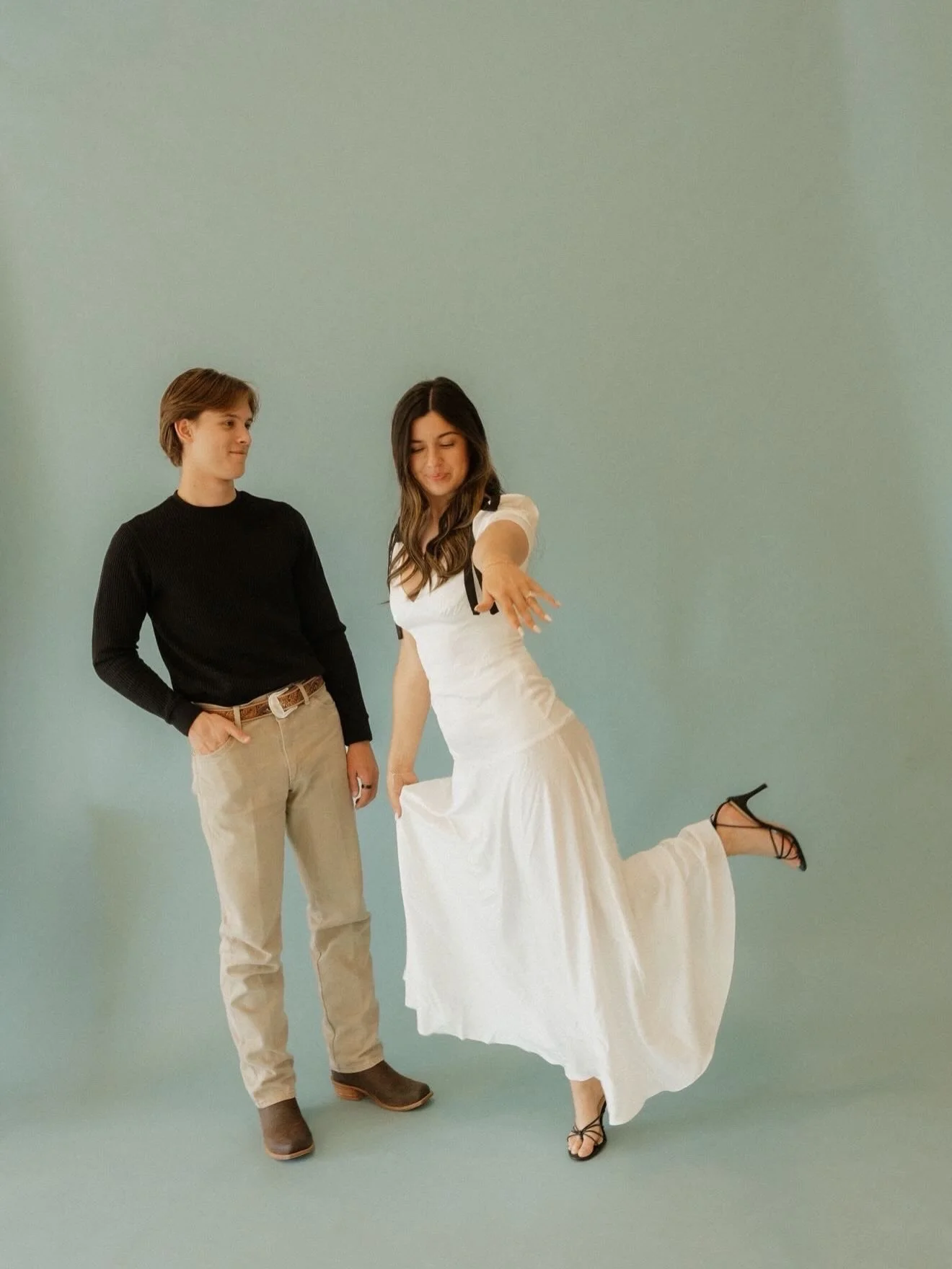 so deep breath honey, there&rsquo;s no more running 💍

a little filmy engagement session at the studio to say happy Friday ☺︎

photos by @photosbybriley