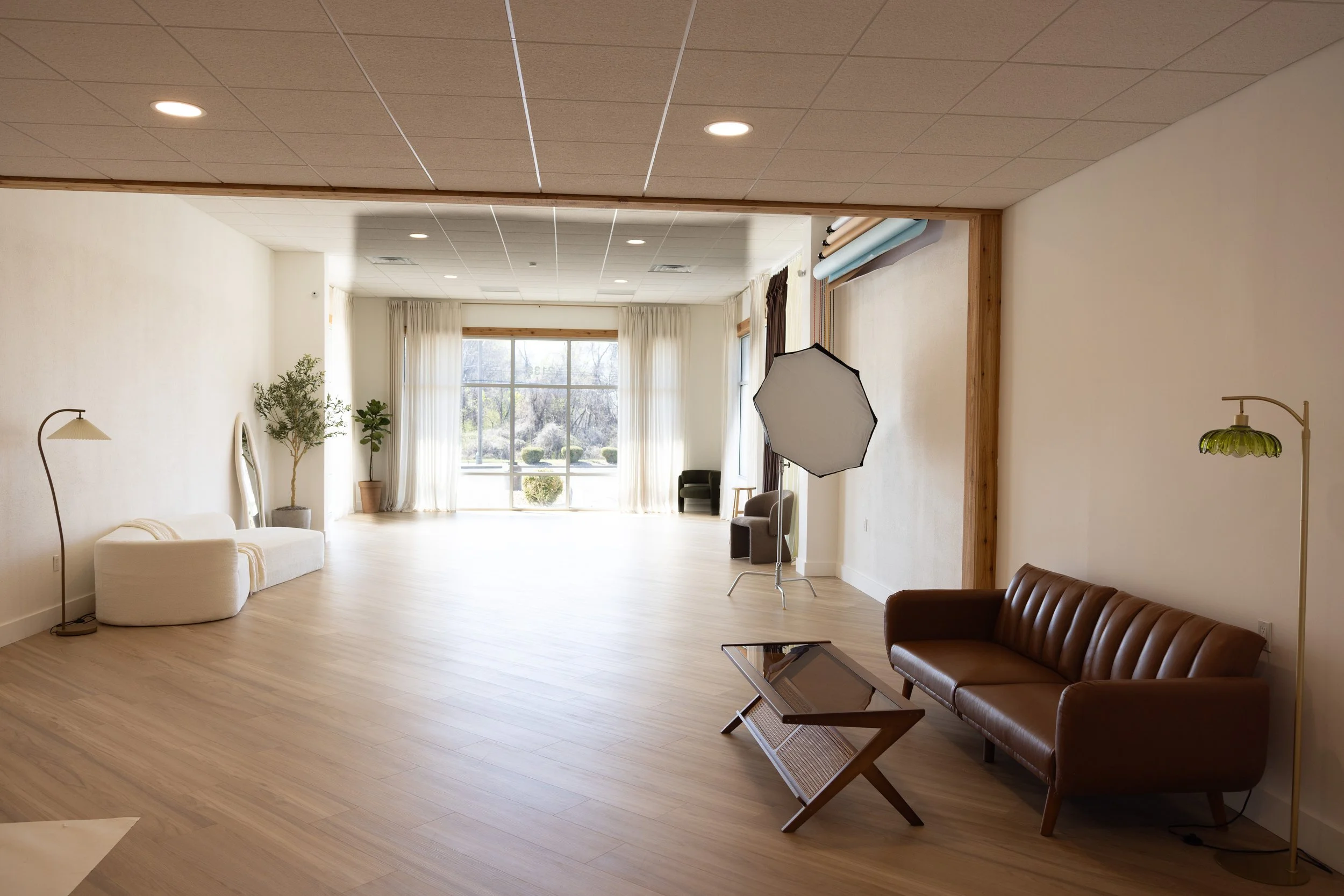 Full view of both lounge areas