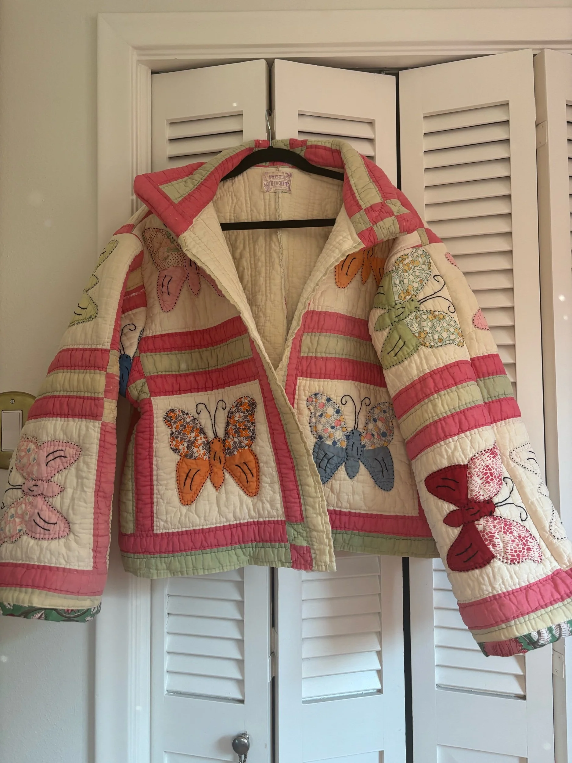 Butterfly quilt jacket