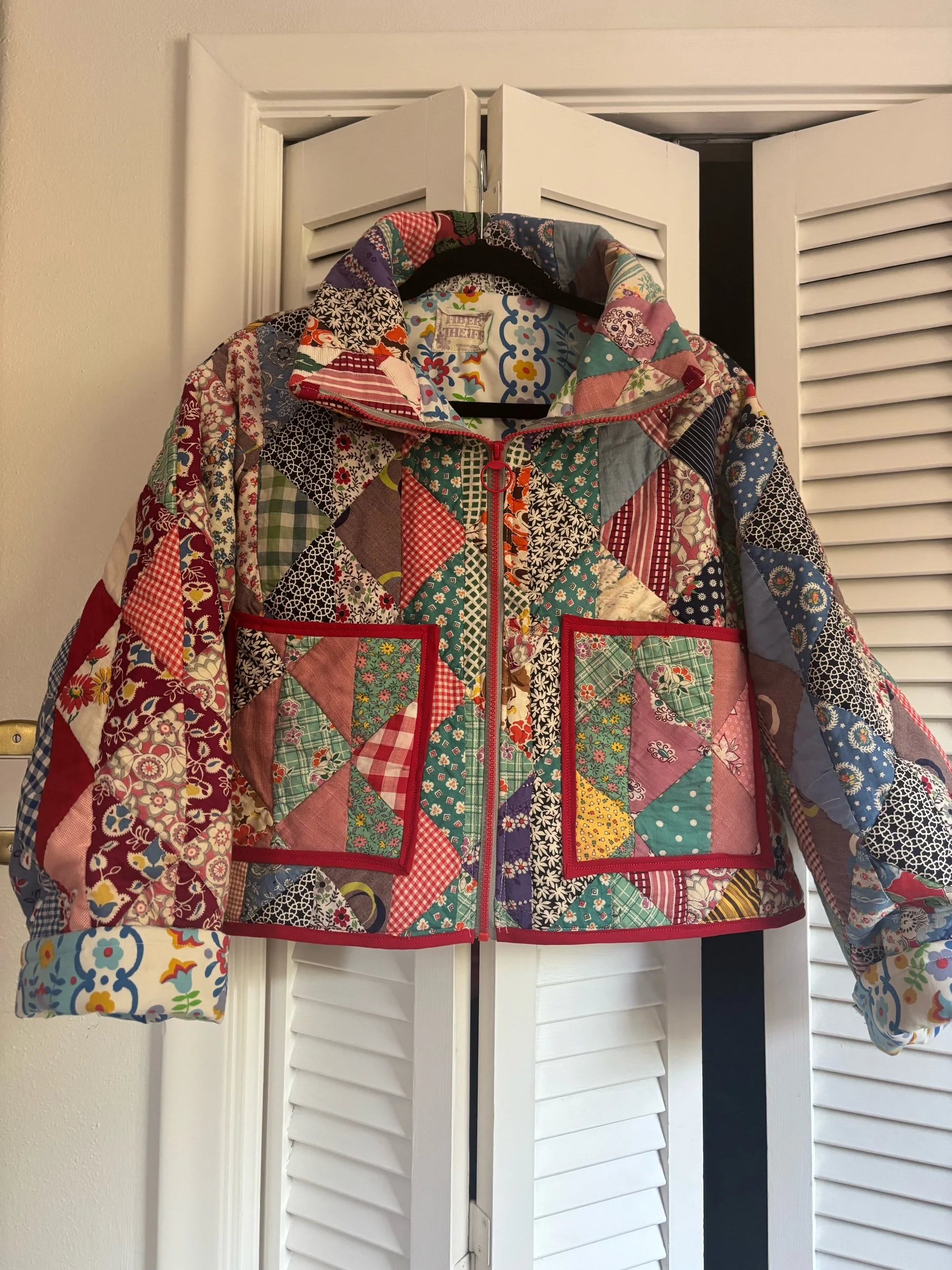 Crazy quilt coat
