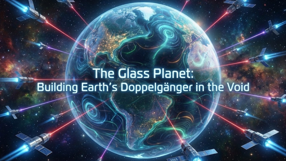 The Glass Planet: Building Earth’s Doppelgänger in the Void