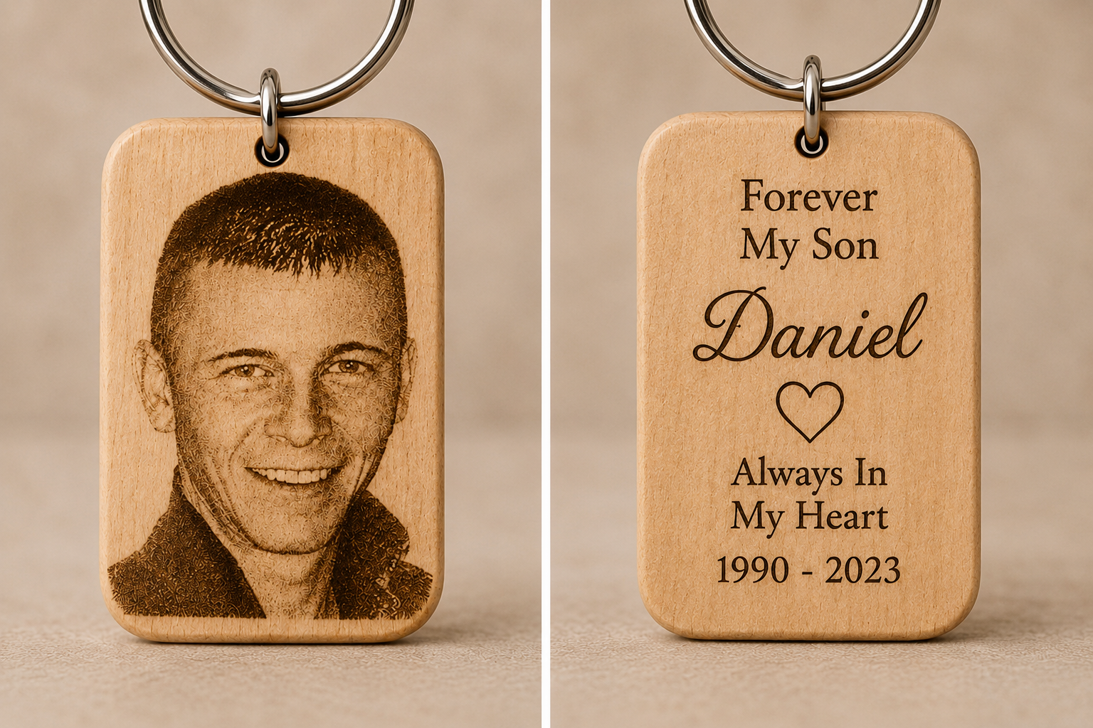 personalised key ring