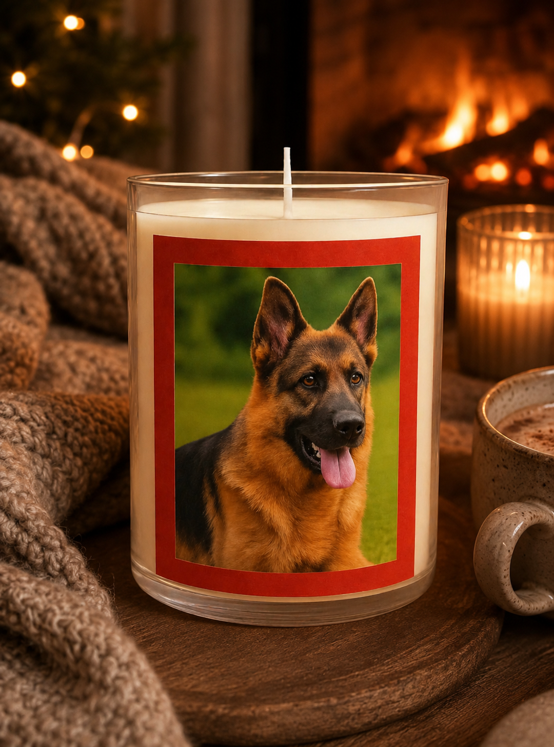 personalised picture candle