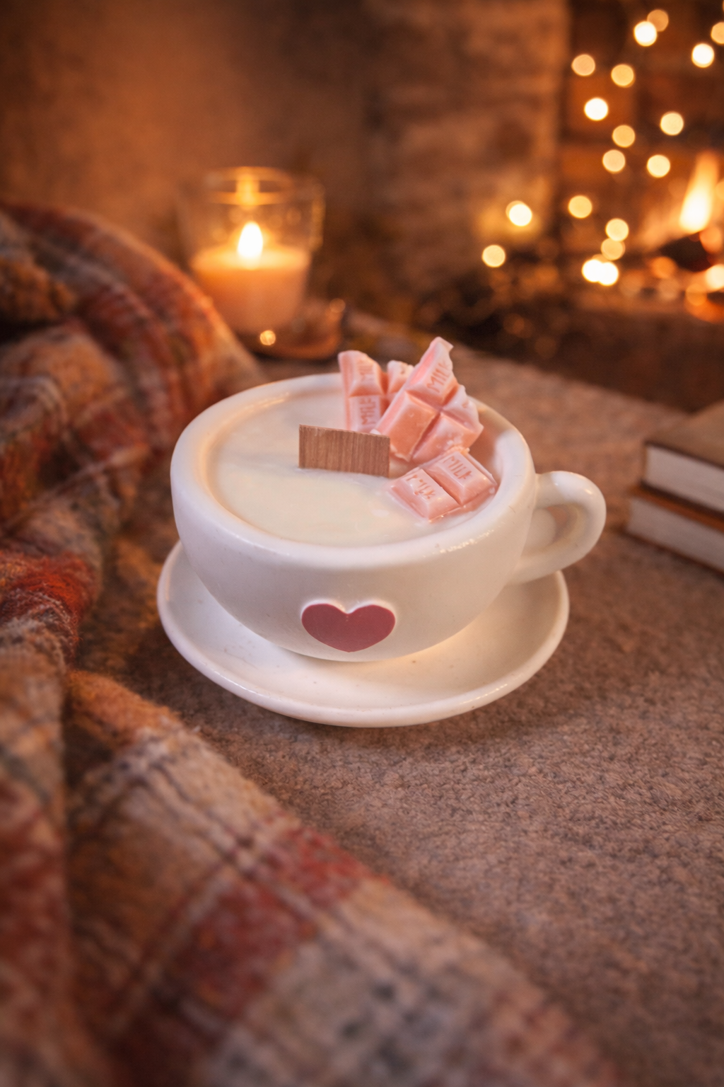 Chocolate cup candle